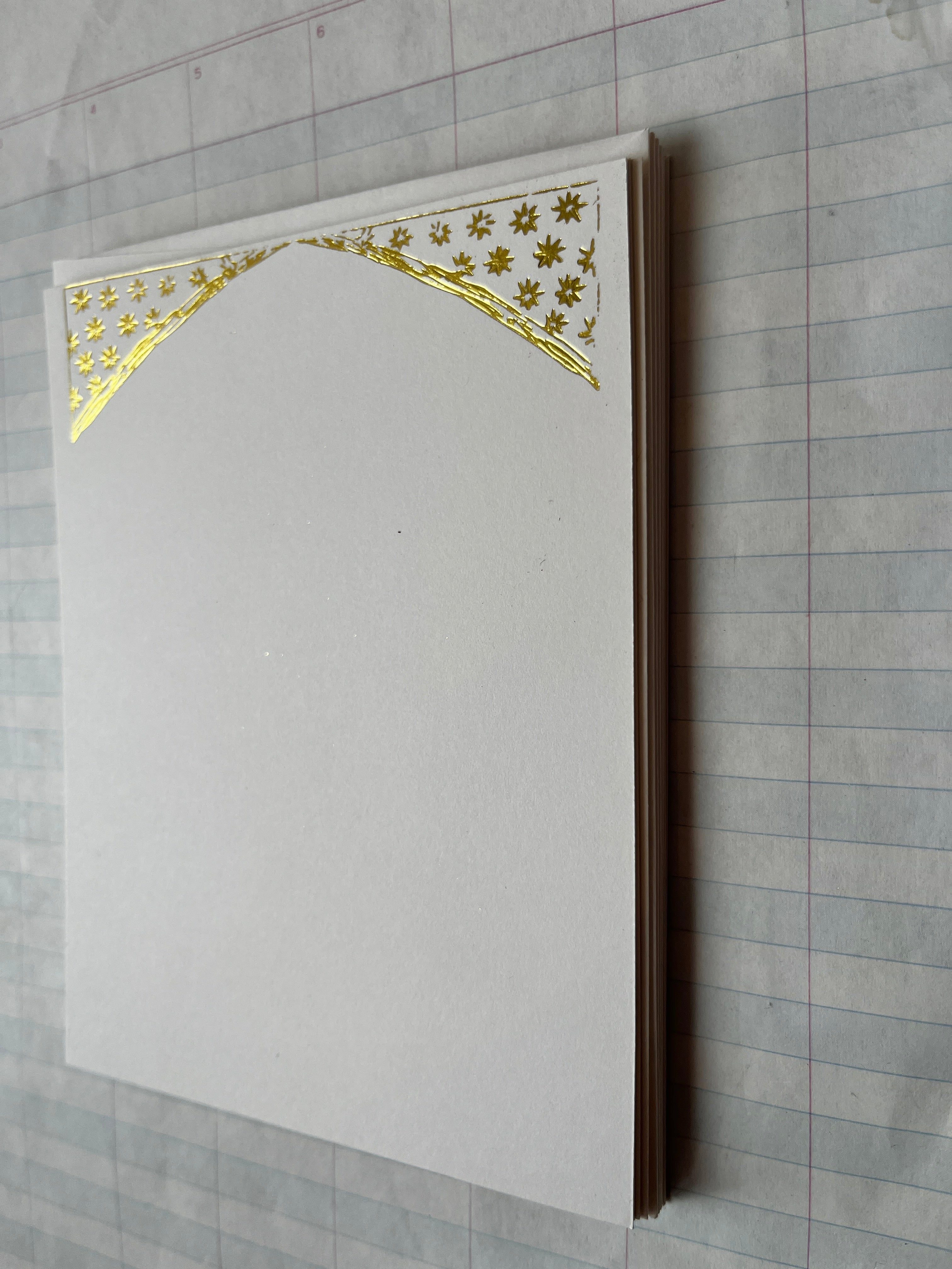 Star Festoon Foil Pressed Stationery - PARCEL