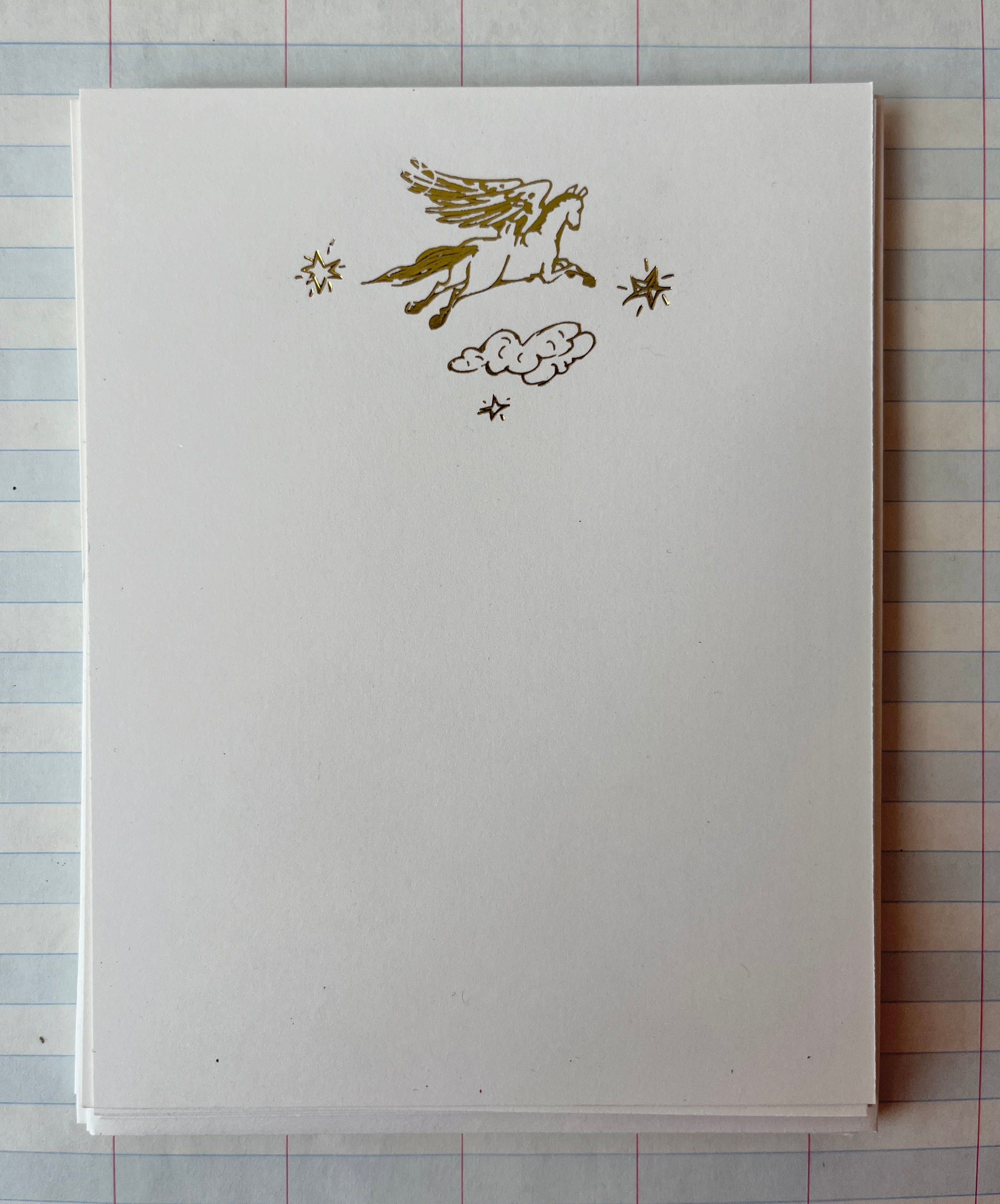 Pegasus Foil-Pressed Notecards - PARCEL