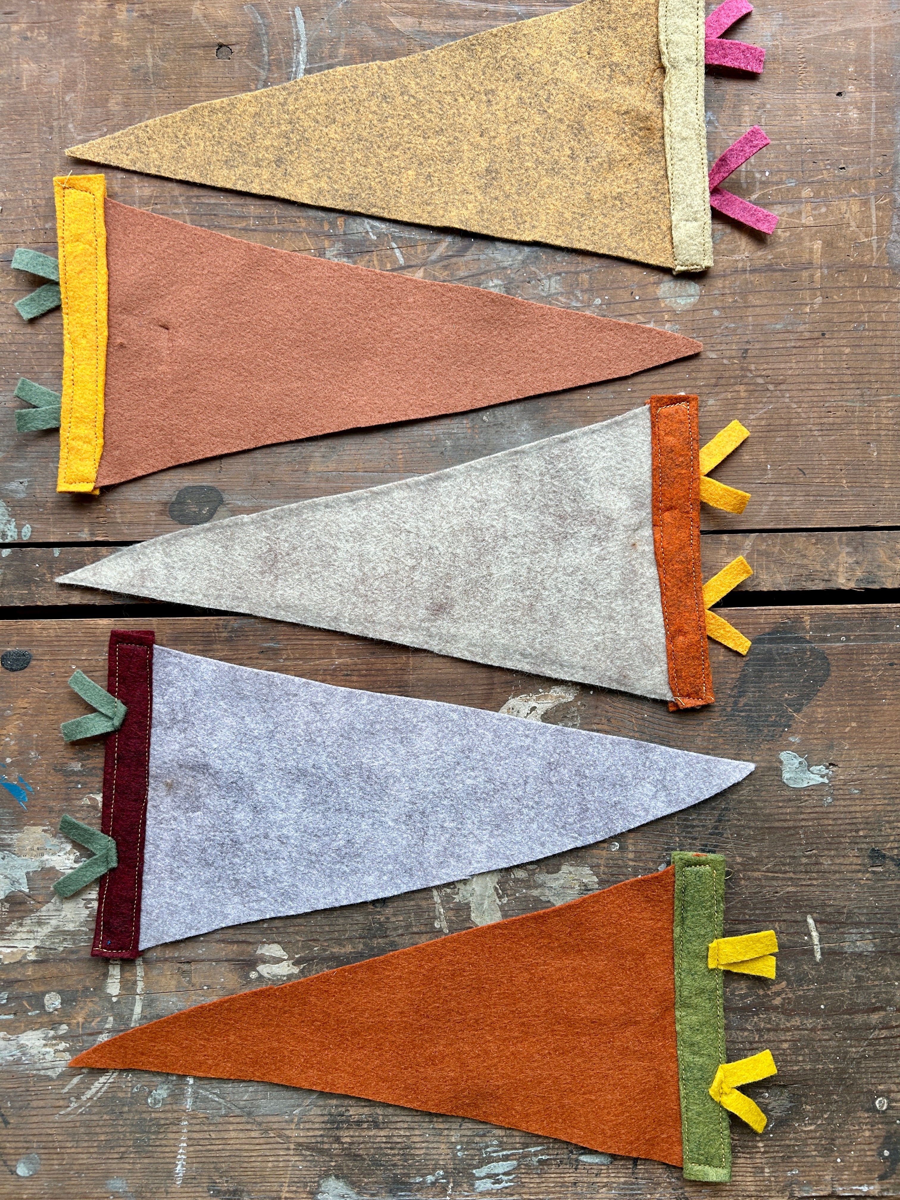 Handmade Pennant Wall Hanging Plain - PARCEL