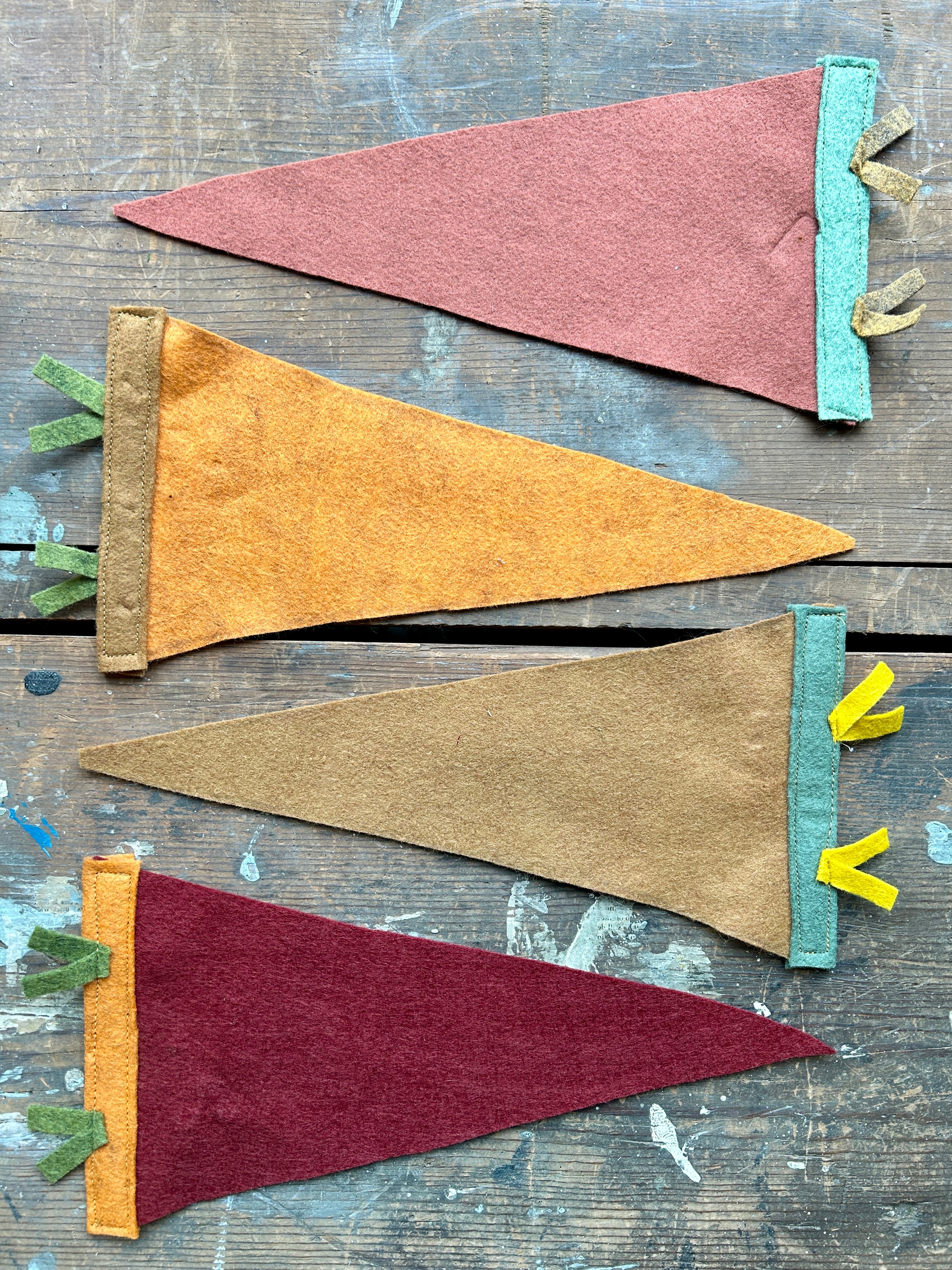 Handmade Pennant Wall Hanging Plain - PARCEL