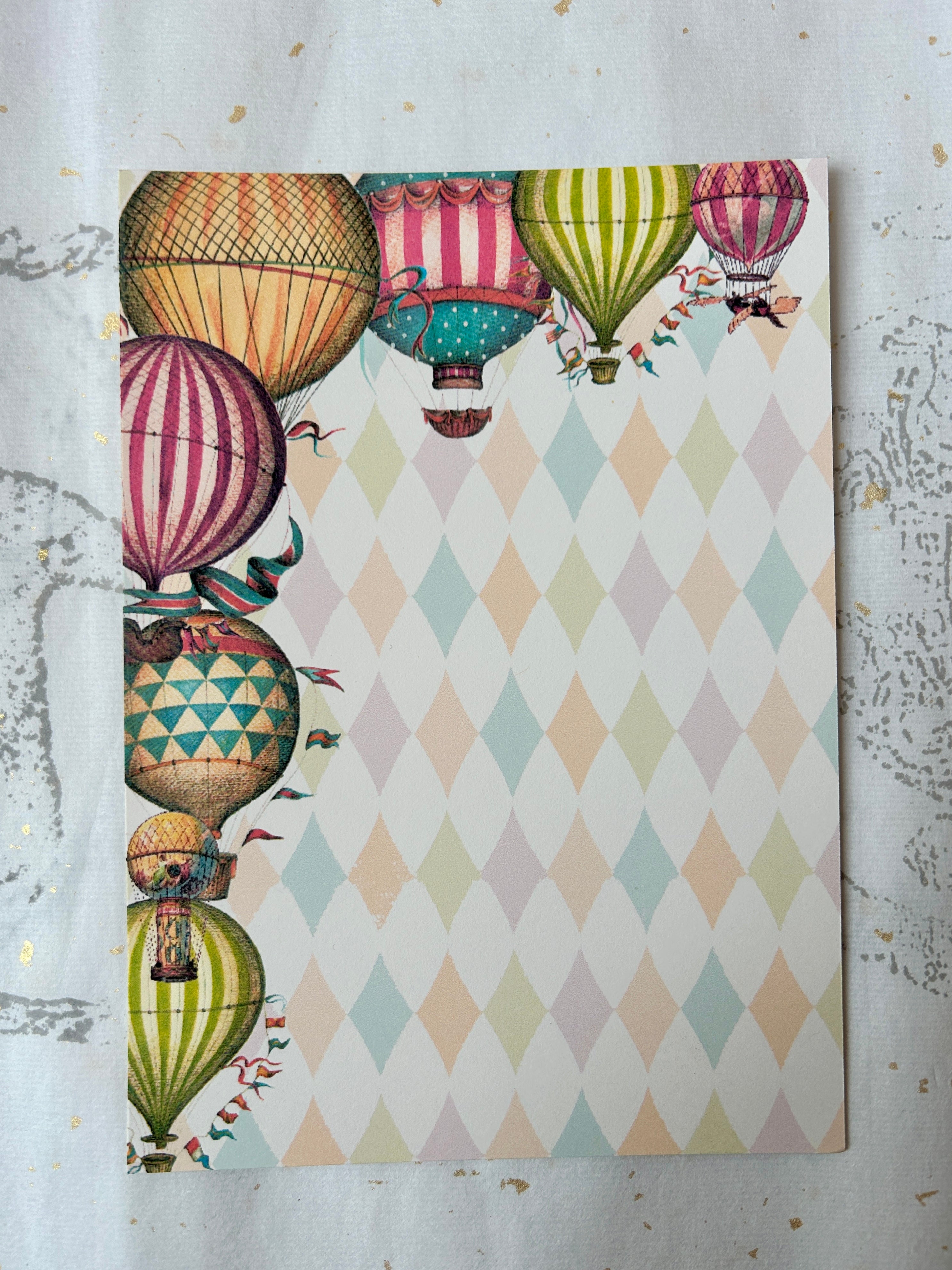 Colorful Hot Air Balloons Customizable Graduation Invitation