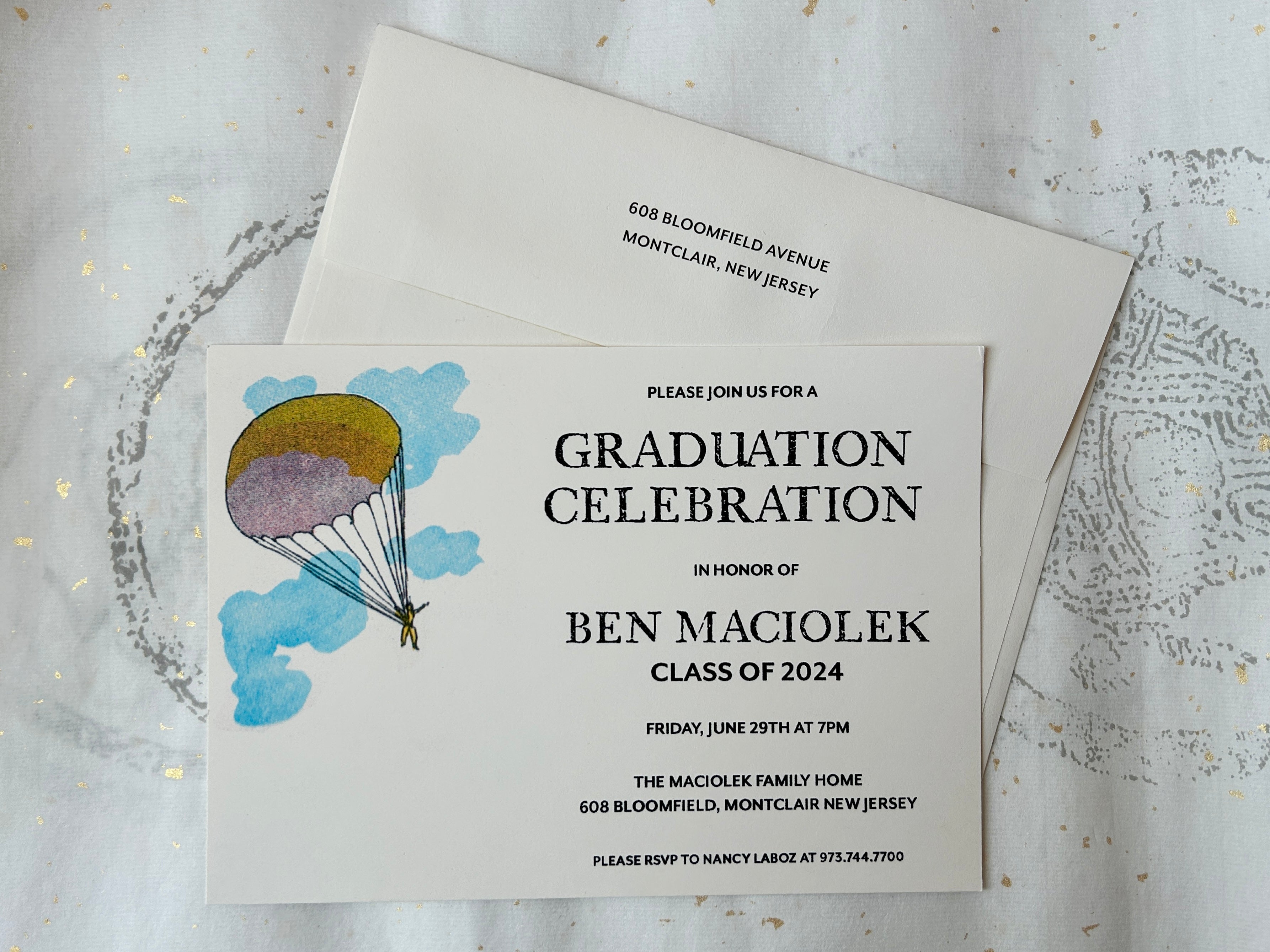 On Your Way Customizable Graduation Invitation - PARCEL