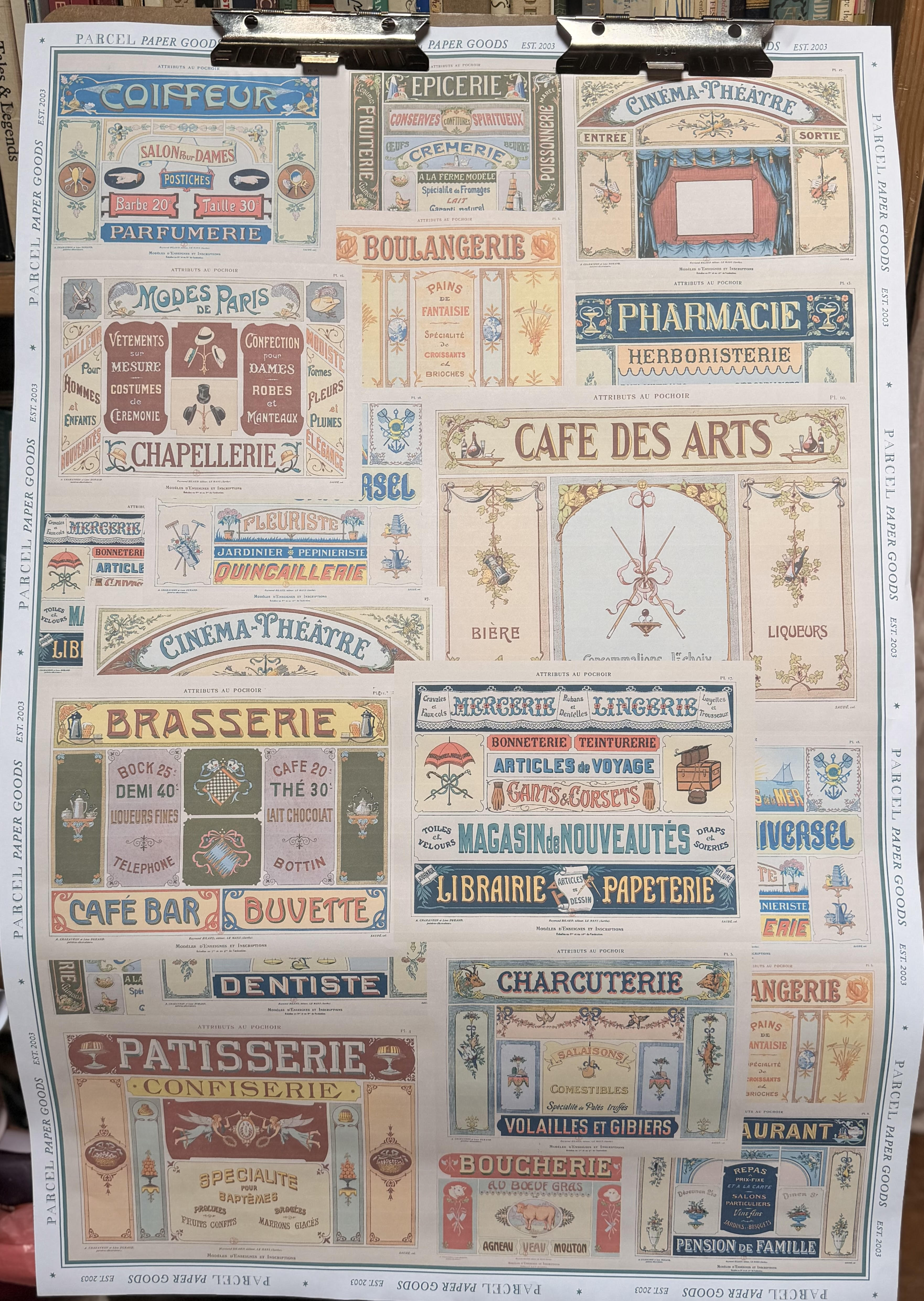 Parcel Artisan Wrapping Paper, French Boutique - PARCEL