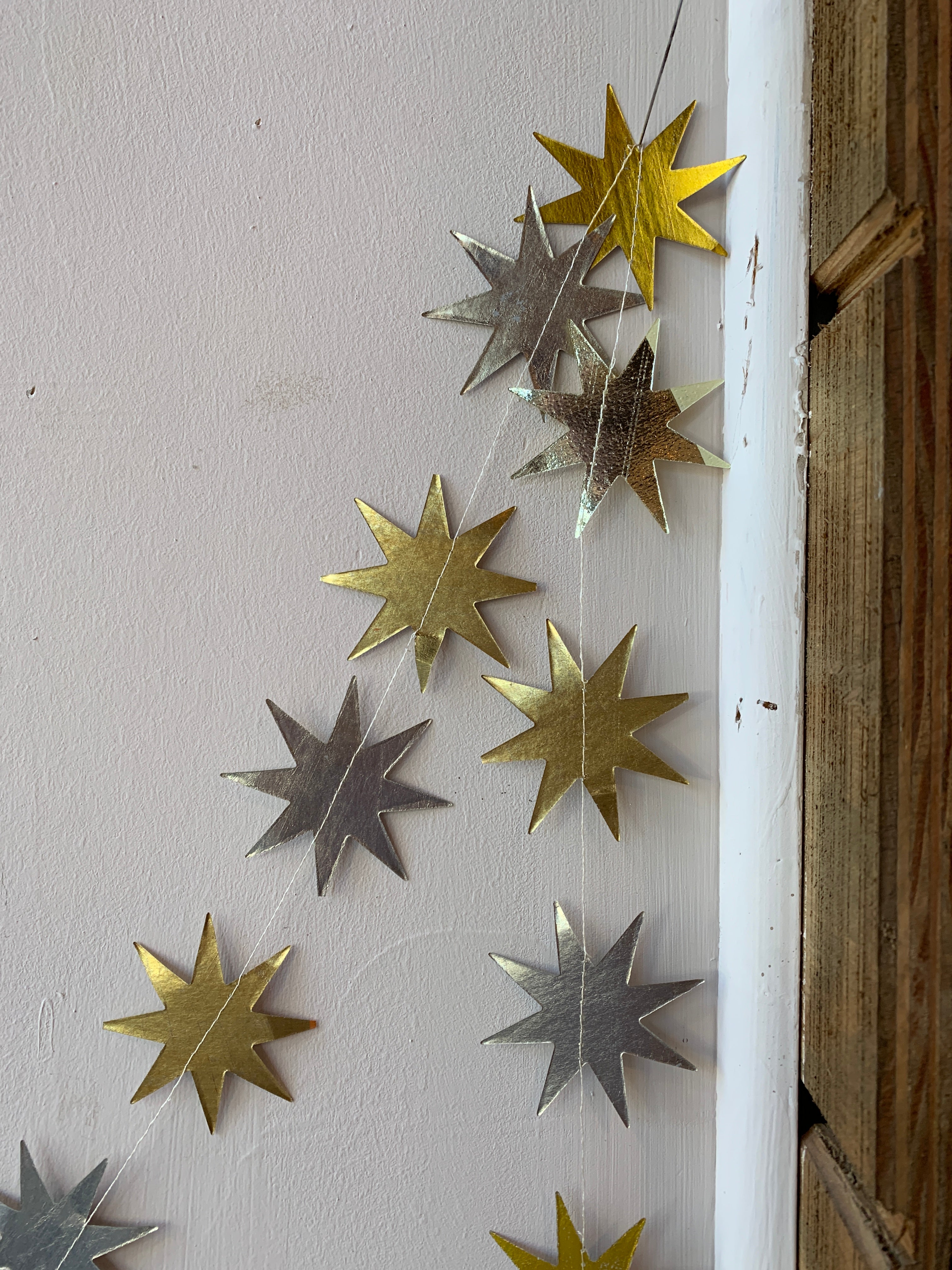 Stitched Starburst Garland - Metallic - PARCEL