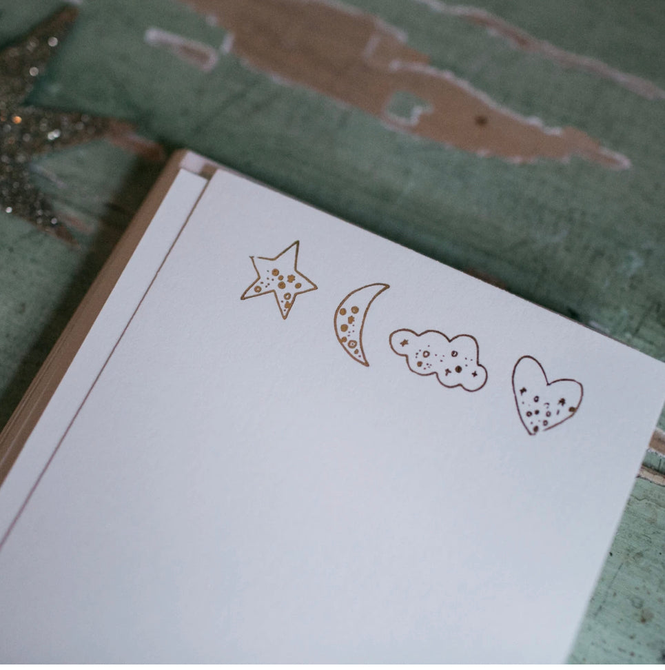 Confetti Shapes Foil Pressed Notecards - PARCEL