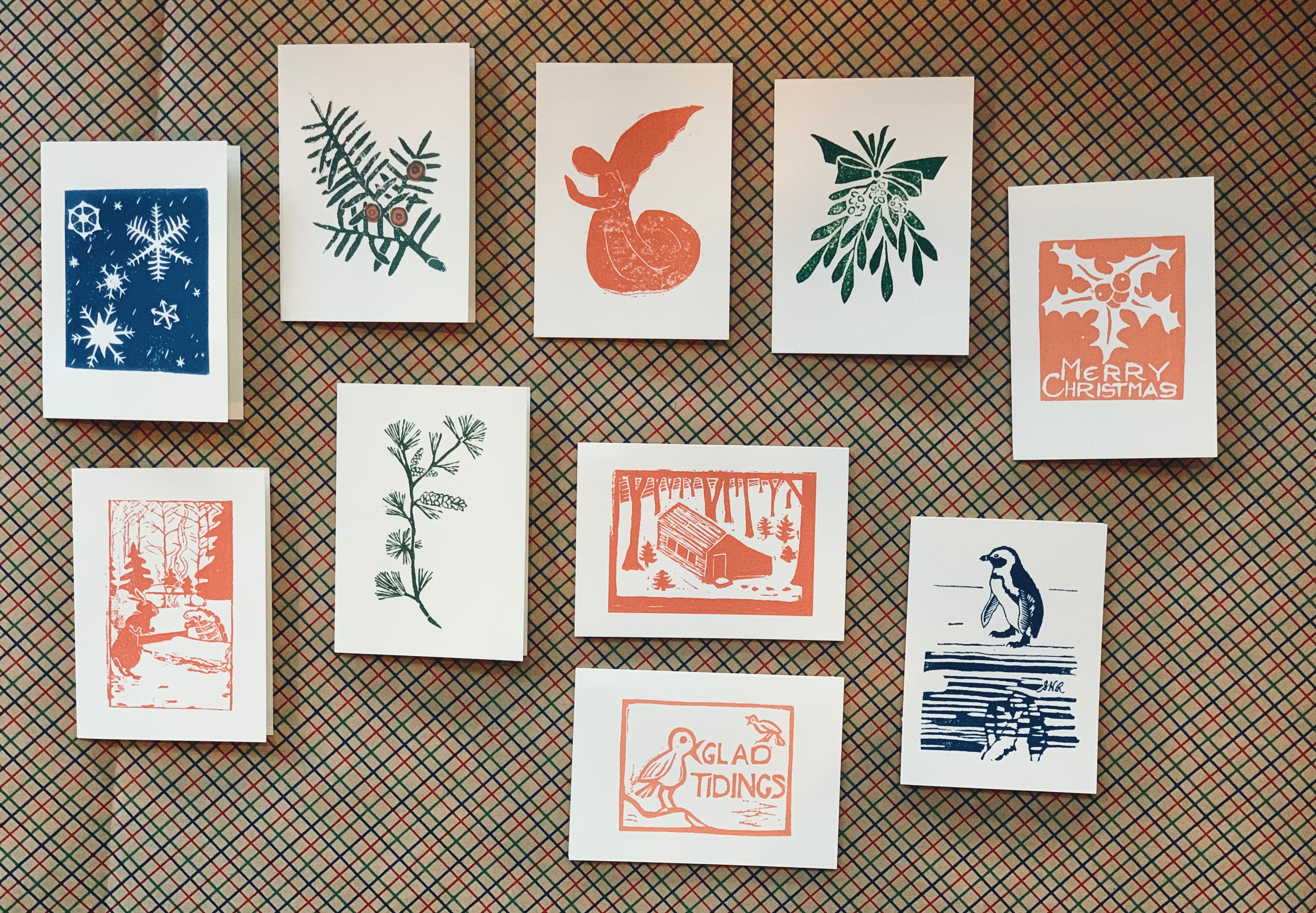 Woodblock Holiday Card Assortment - PARCEL