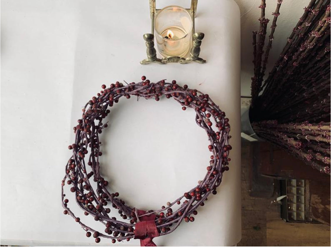 Sugared Berry Wreath - PARCEL