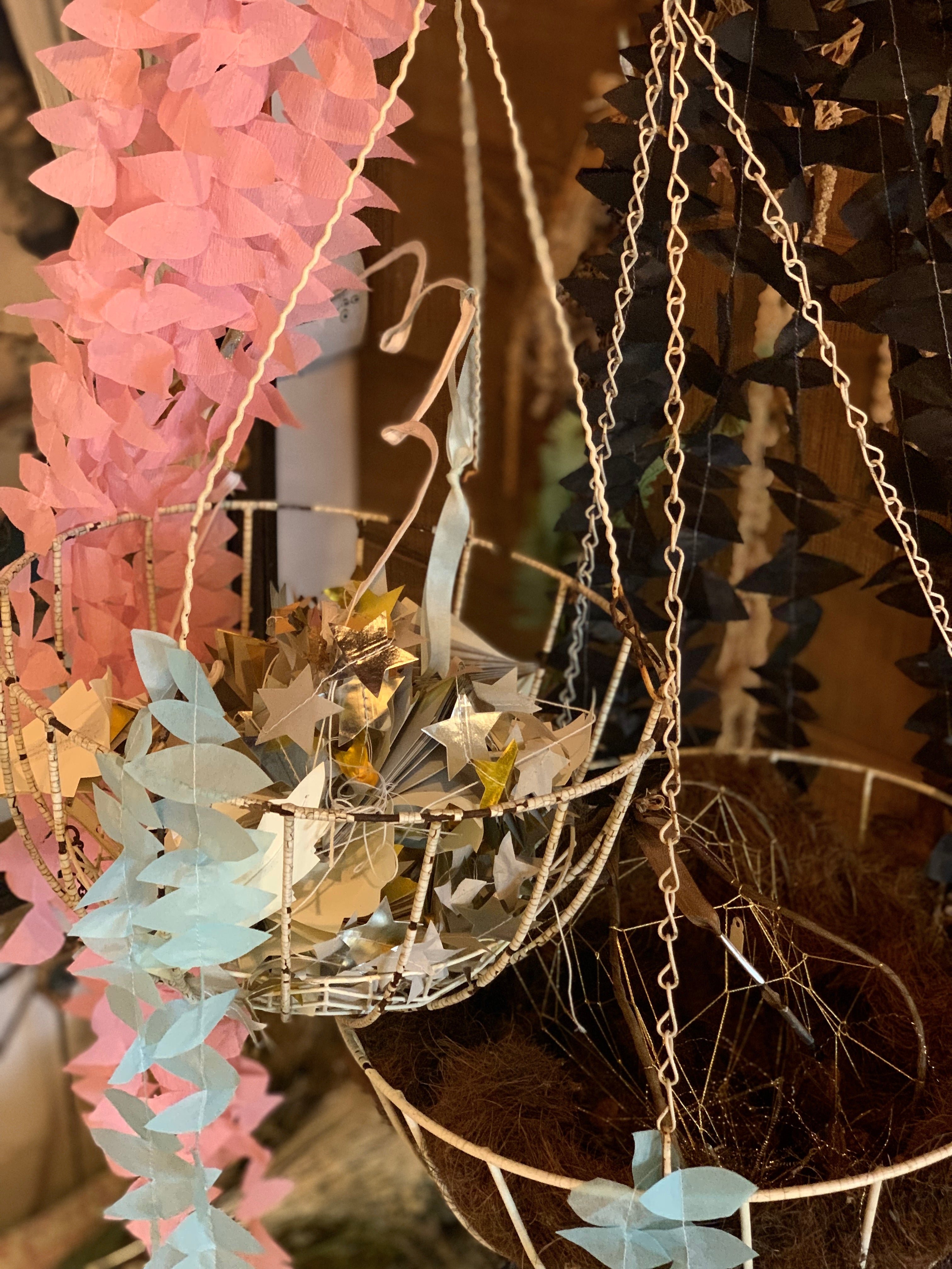 Stitched Paper Teardrop Garlands - PARCEL
