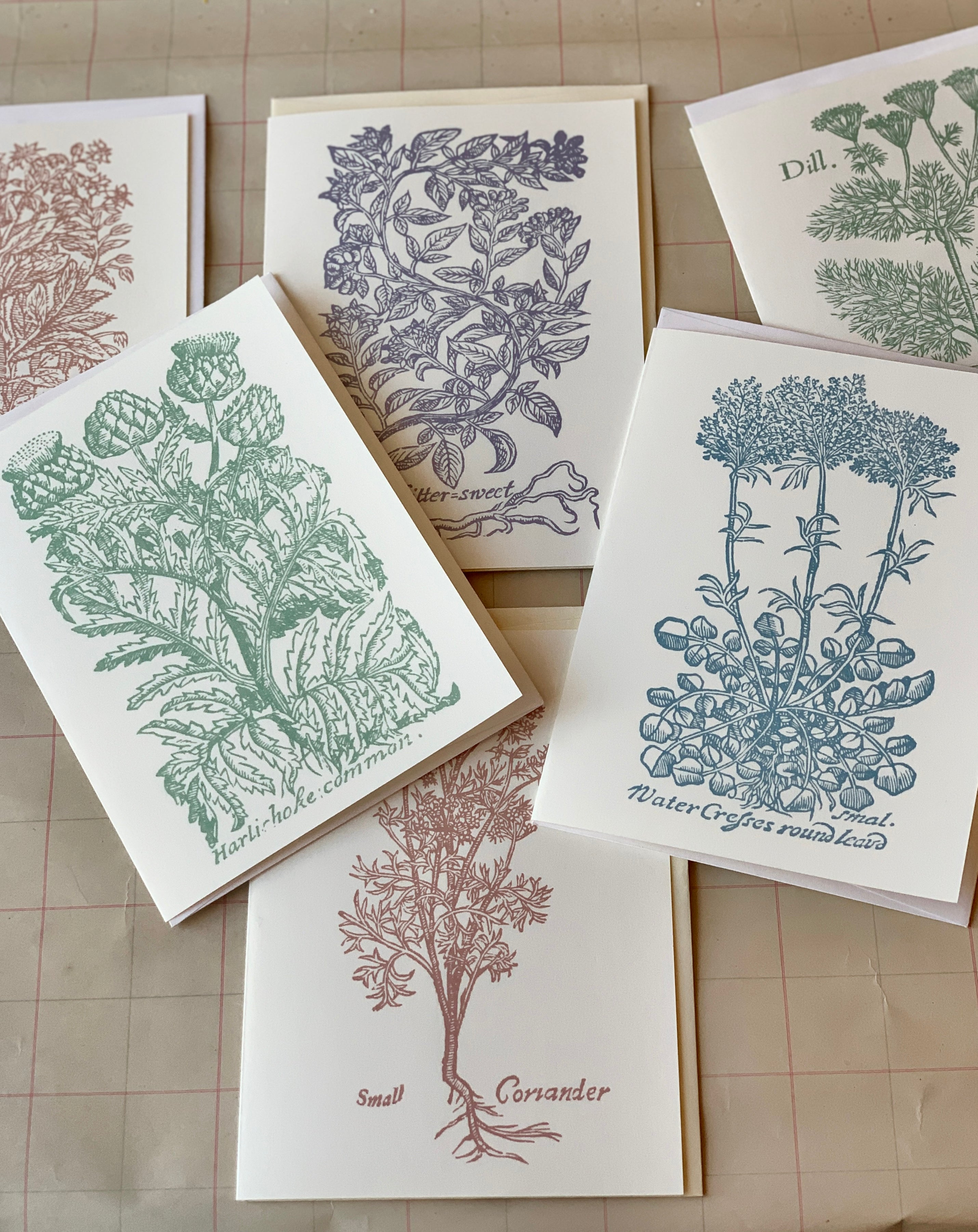 Ancient Flowering Herb Notecard Set - PARCEL