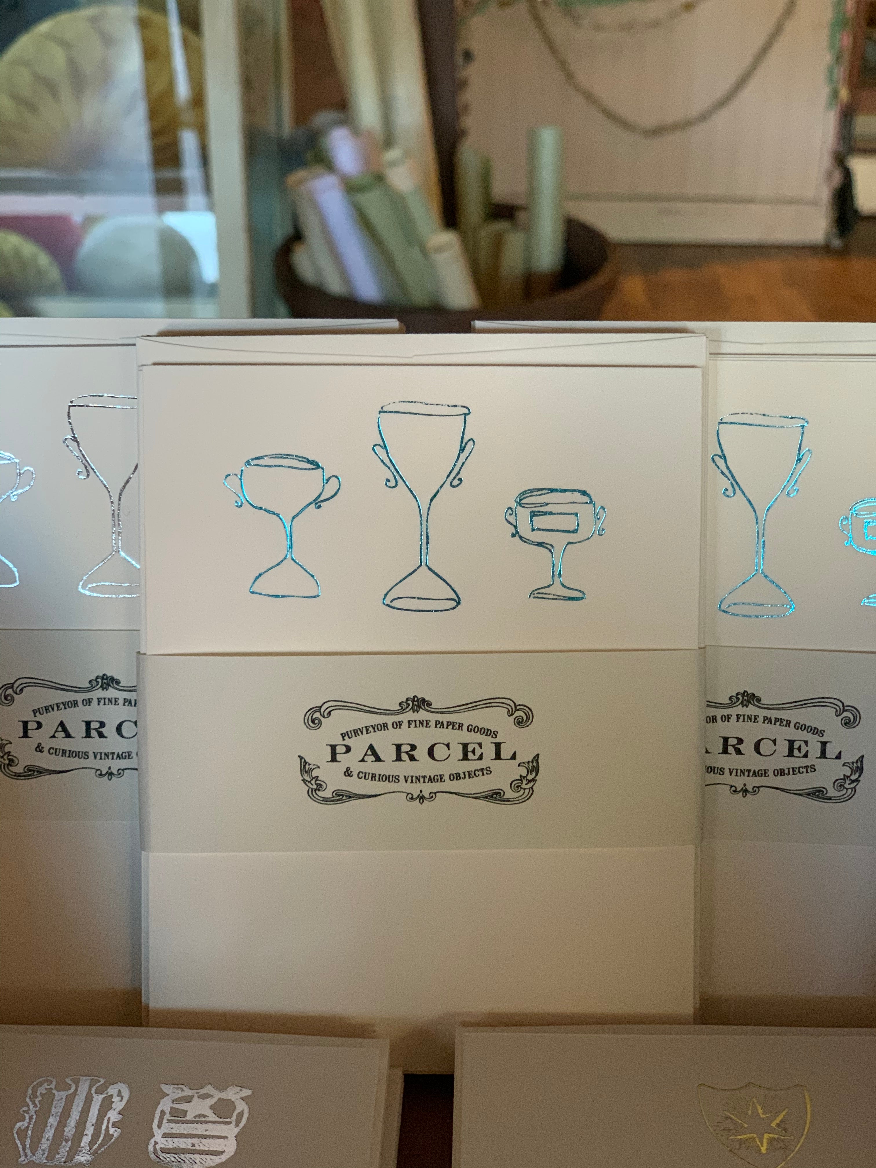 Loving Cups Foil-pressed notecards - PARCEL