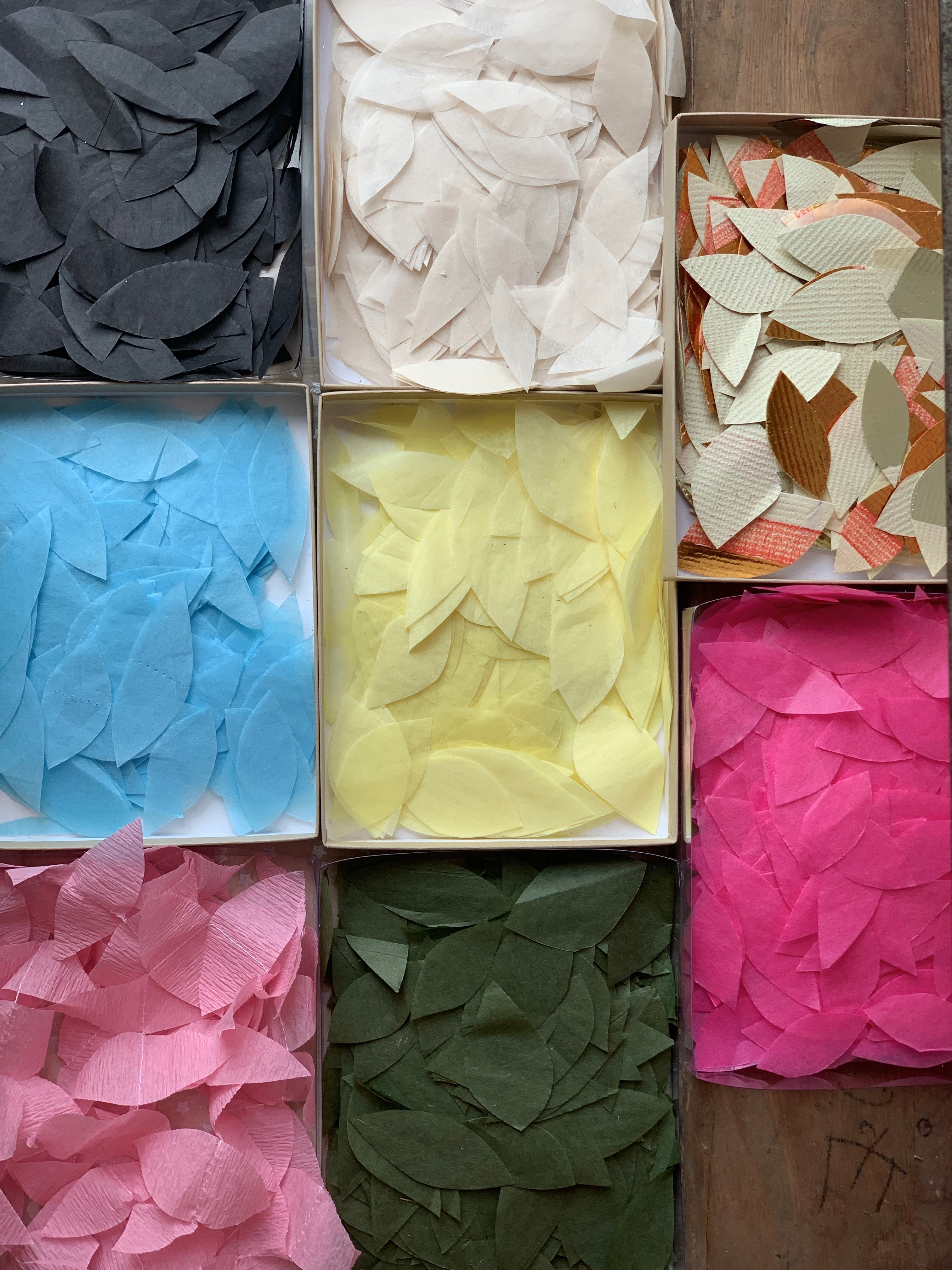 Stitched Paper Teardrop Garlands - PARCEL