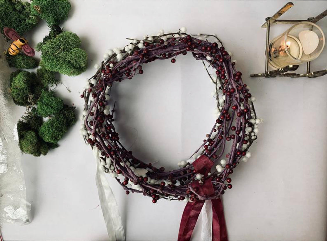 Sugared Berry Wreath - PARCEL