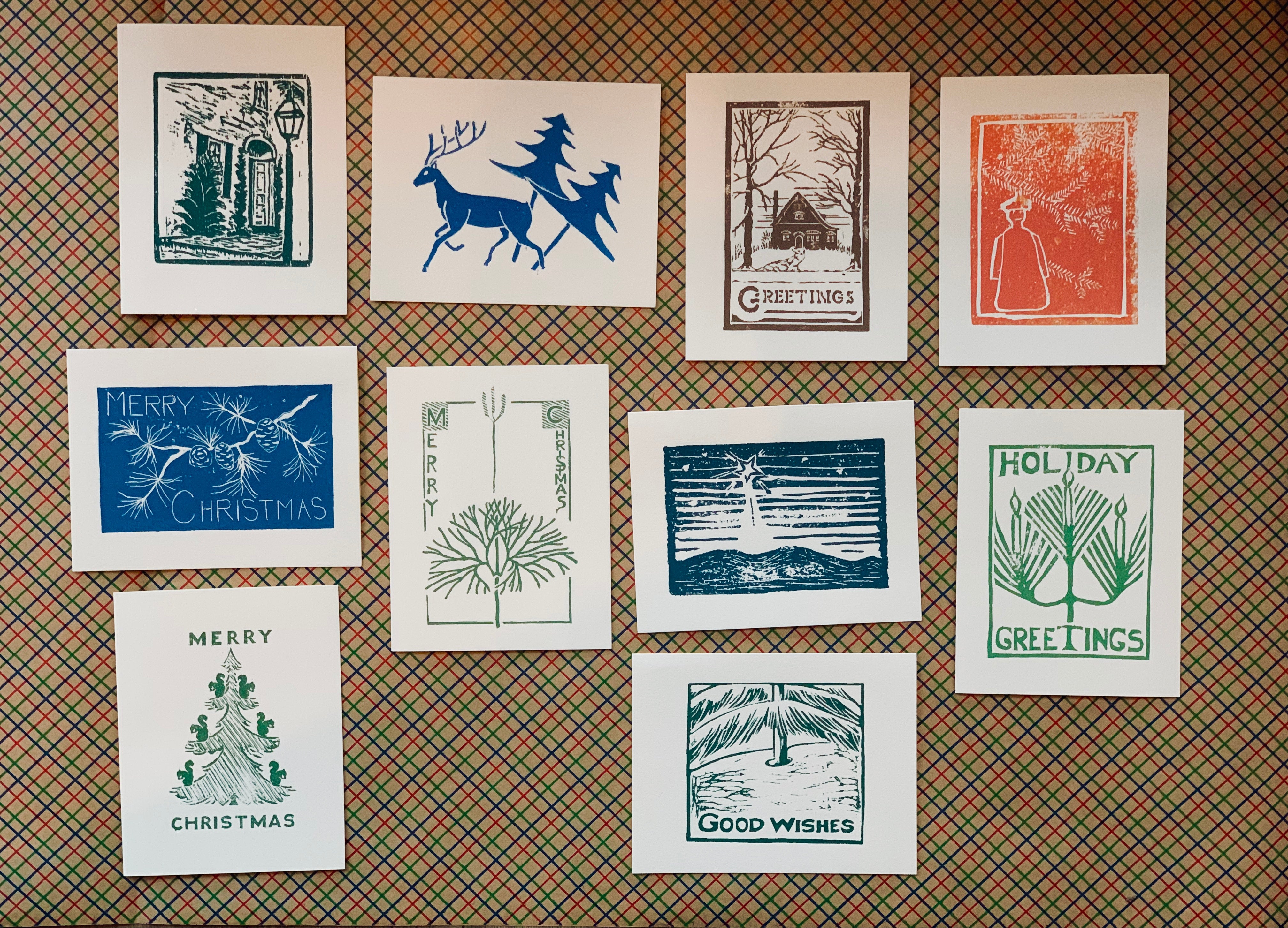Woodblock Holiday Card Assortment - PARCEL