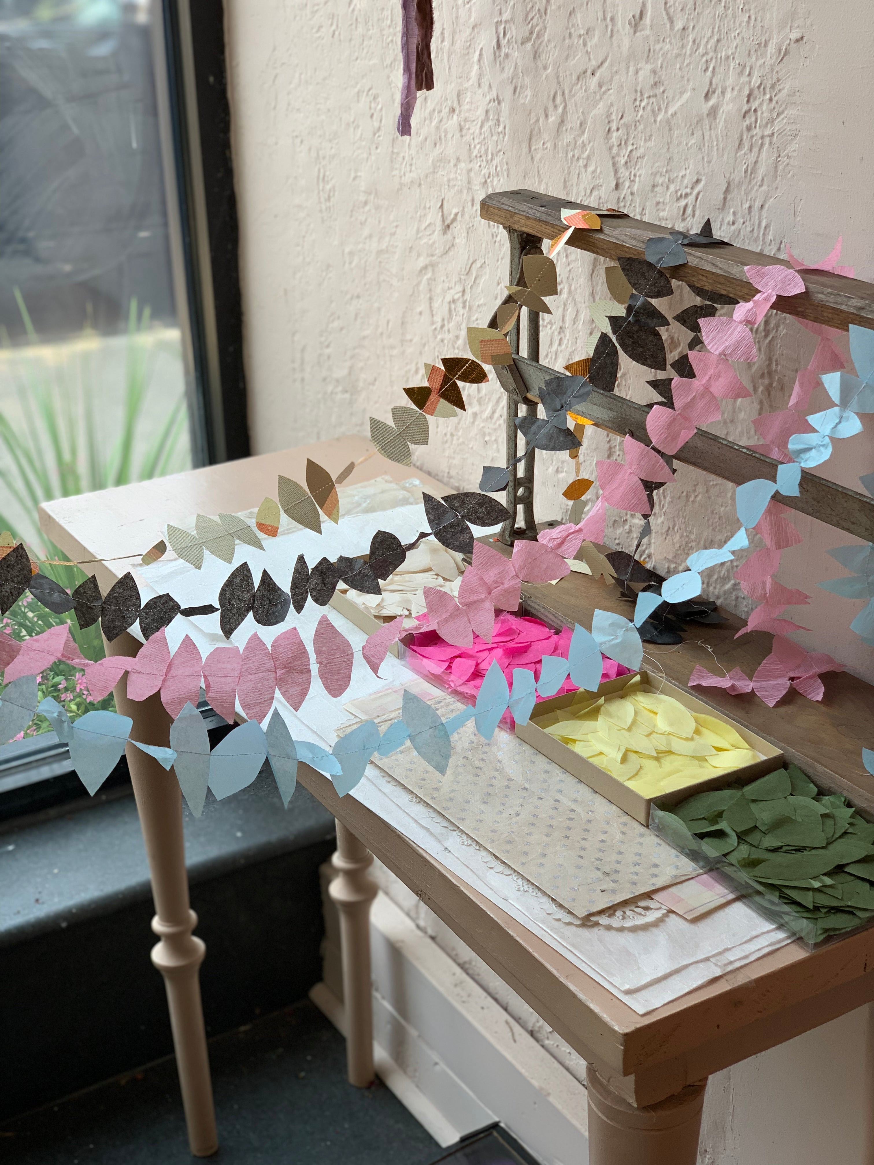 Stitched Paper Teardrop Garlands - PARCEL