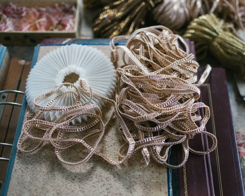 Pleated Paper Miniature Collars/Cuffs/Candle Drippers - PARCEL