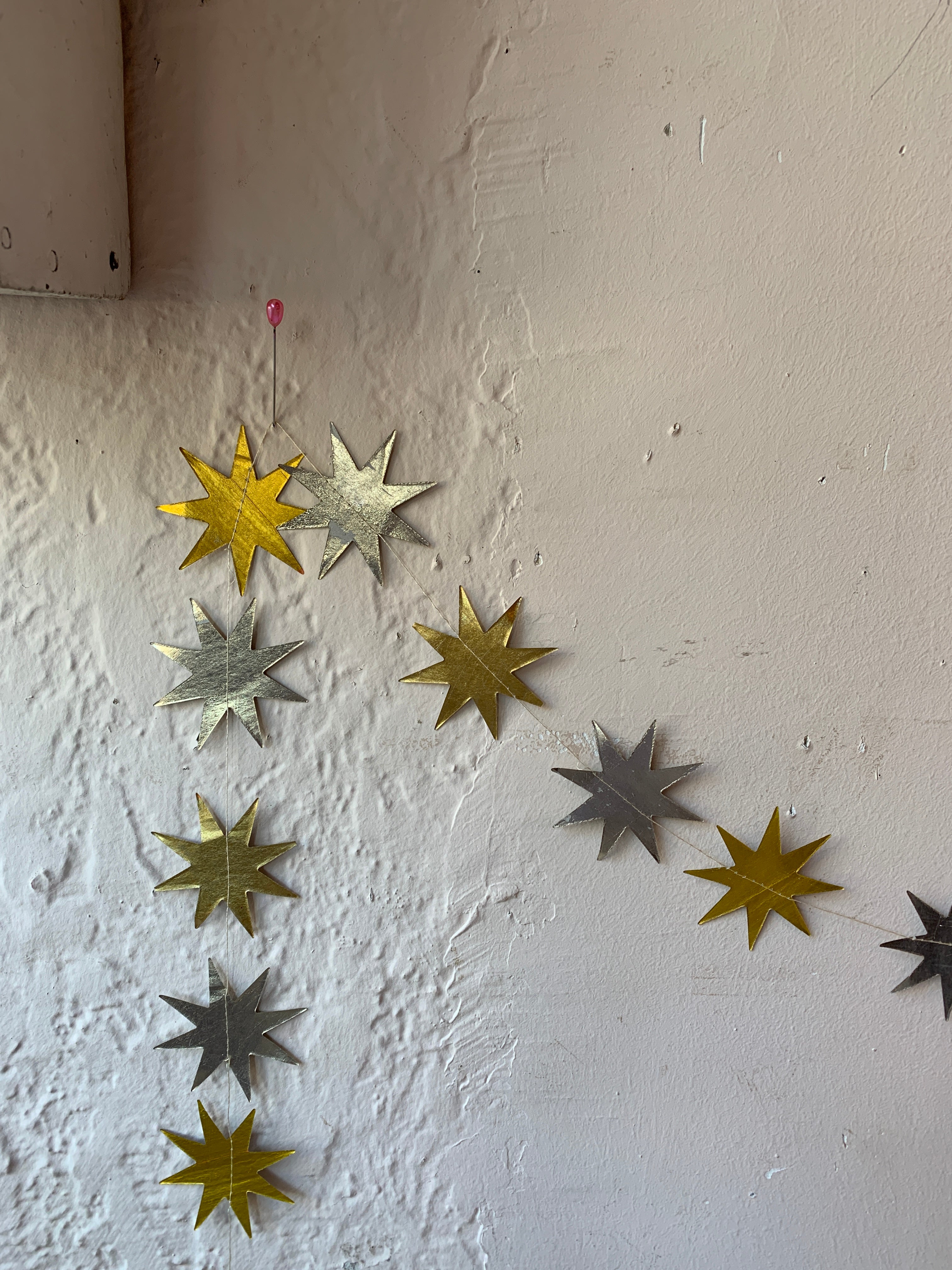 Stitched Starburst Garland - Metallic - PARCEL