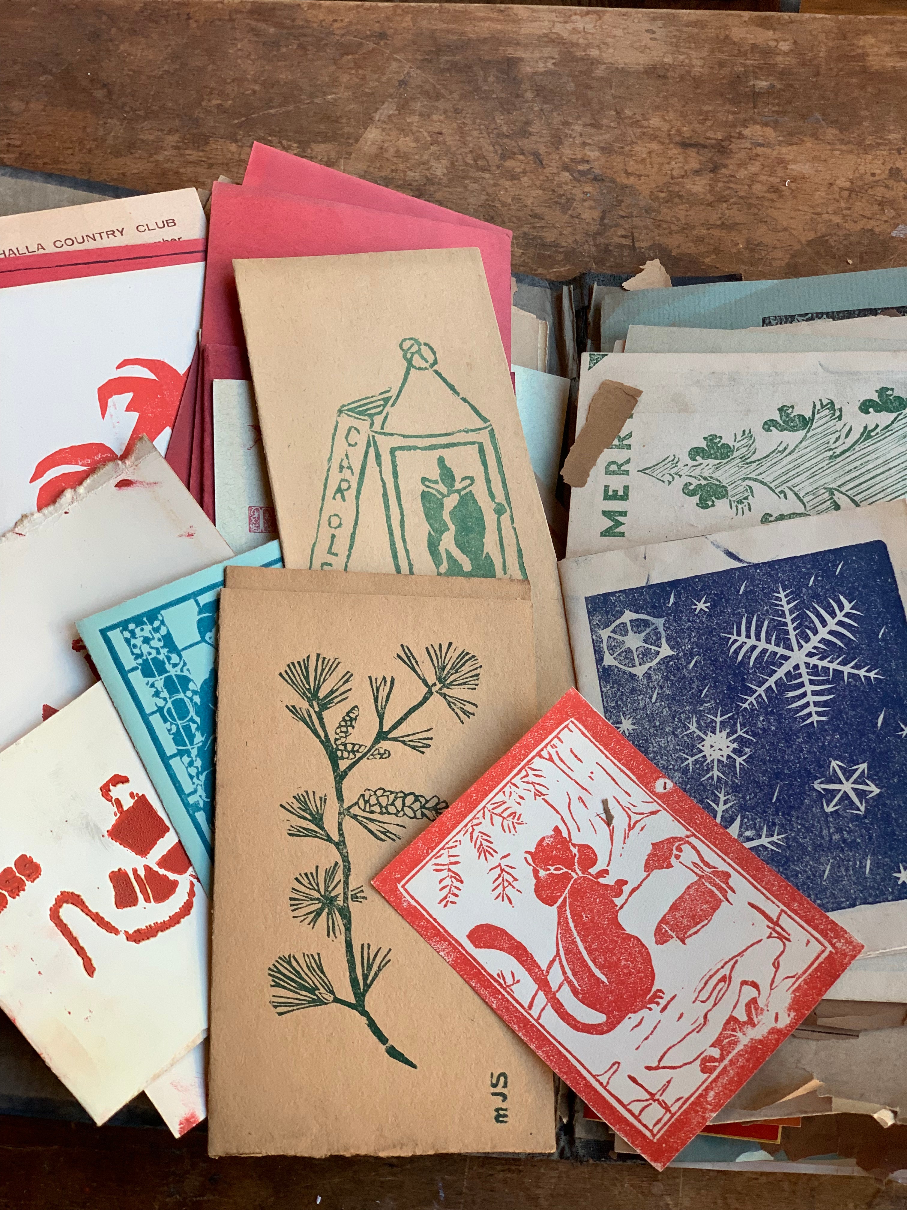 Woodblock Holiday Card Assortment - PARCEL