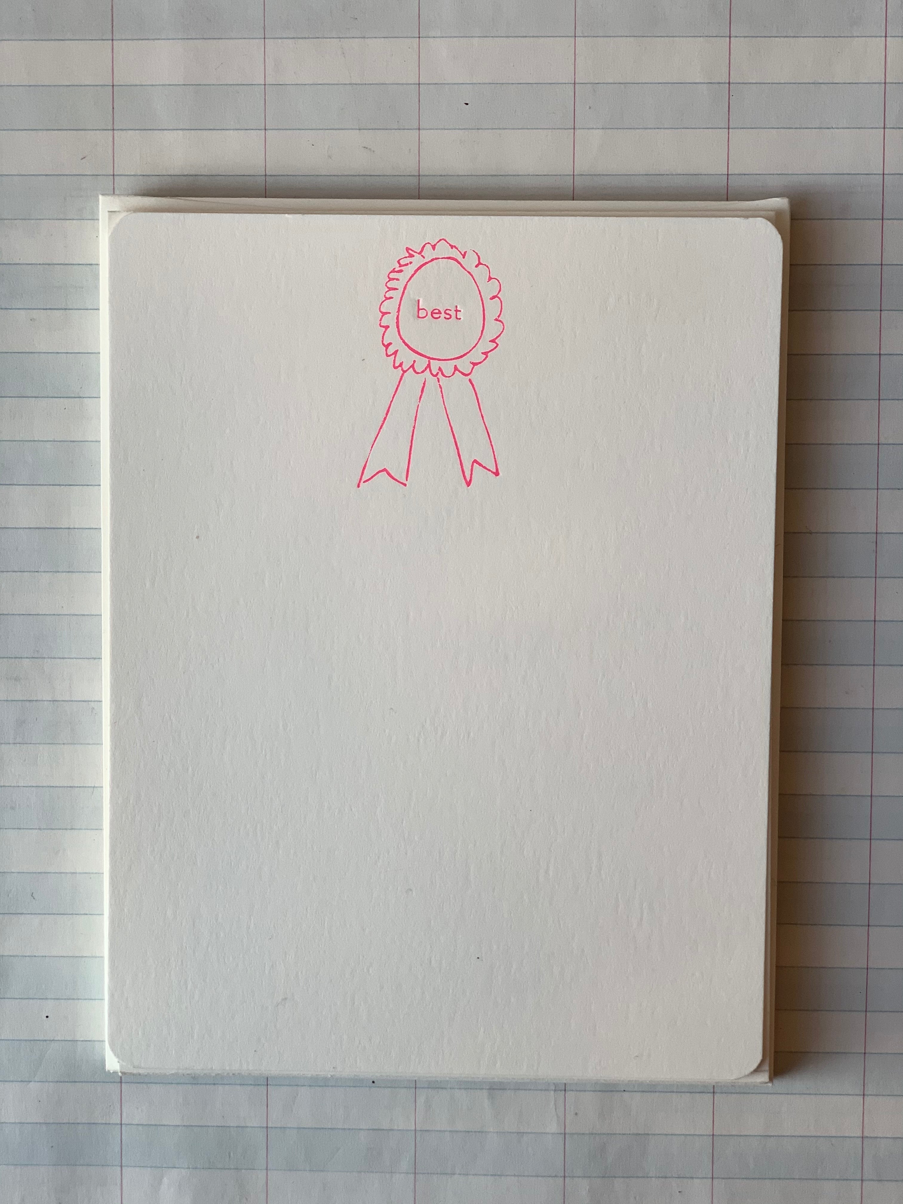 Best Ribbon Foil-pressed Notecards - PARCEL