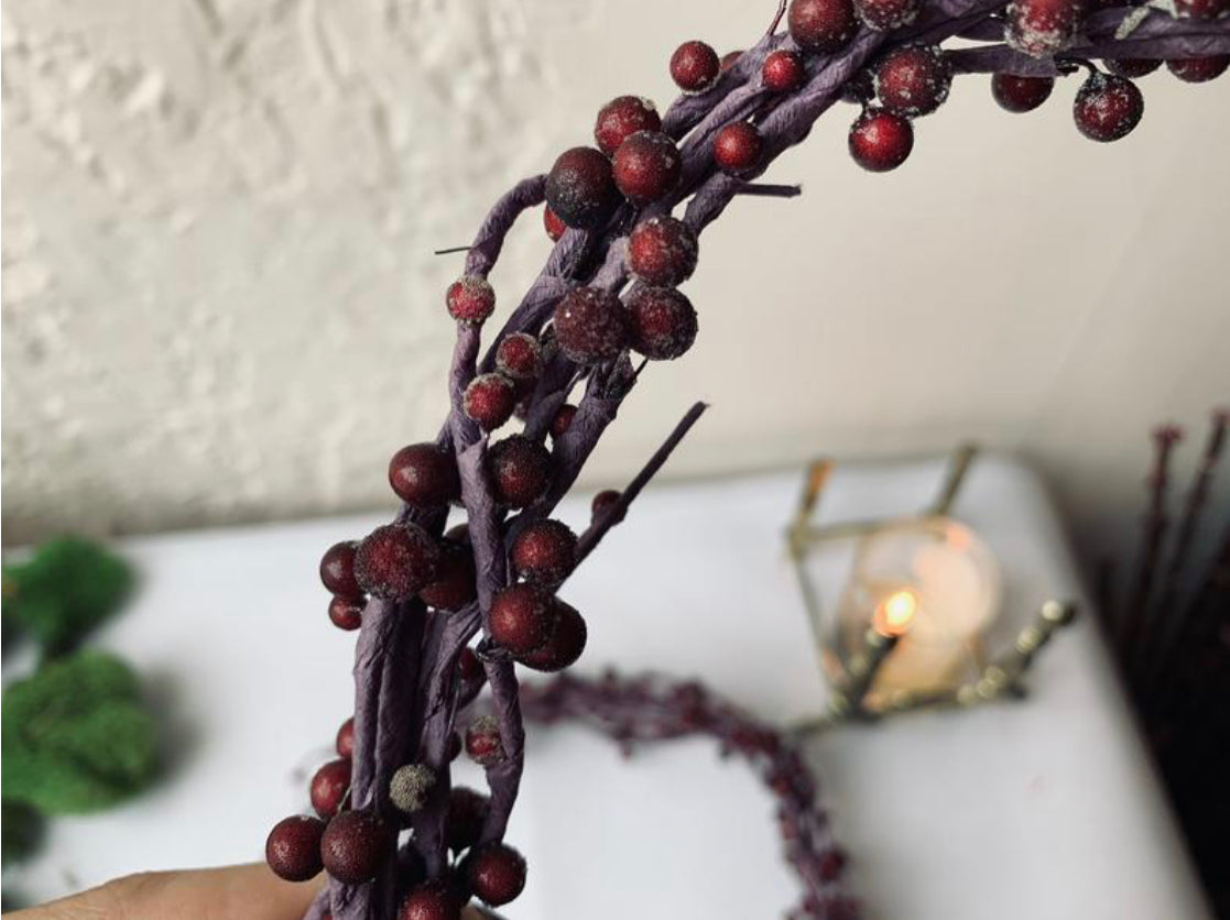 Sugared Berry Wreath - PARCEL