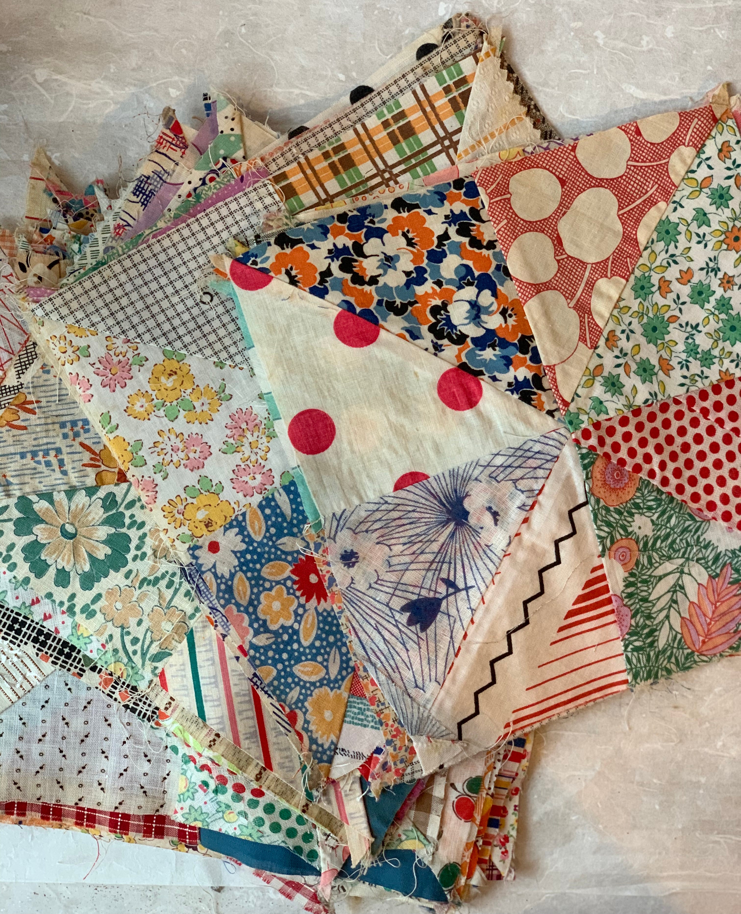 Furoshiki wrap with Antique quilting square - PARCEL