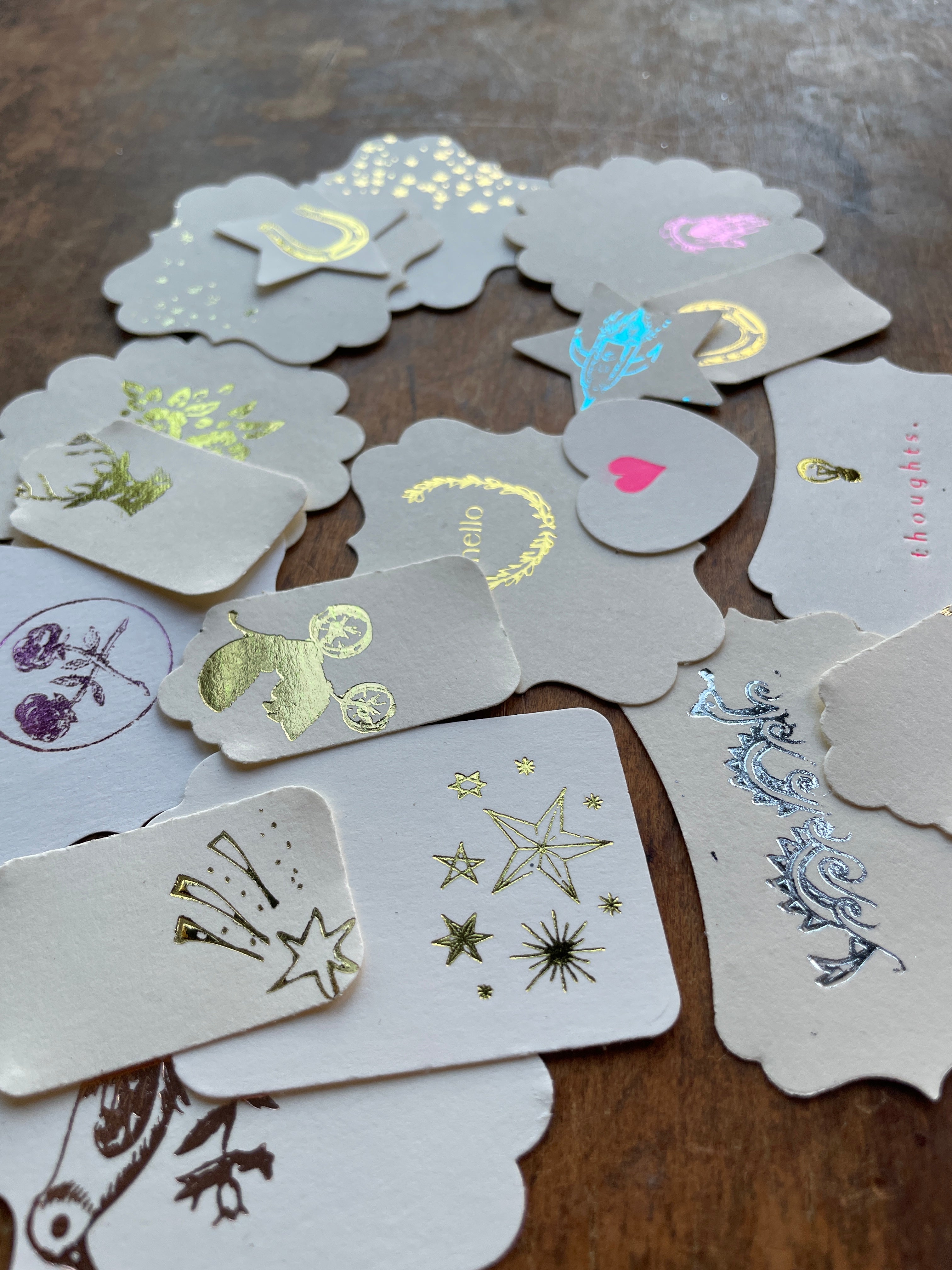 ‘Misfits’ Assorted Foil-Pressed Gift Tags - PARCEL