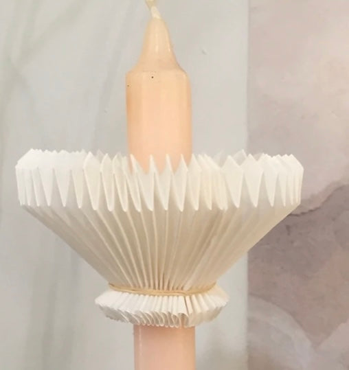Pleated Paper Miniature Collars/Cuffs/Candle Drippers - PARCEL