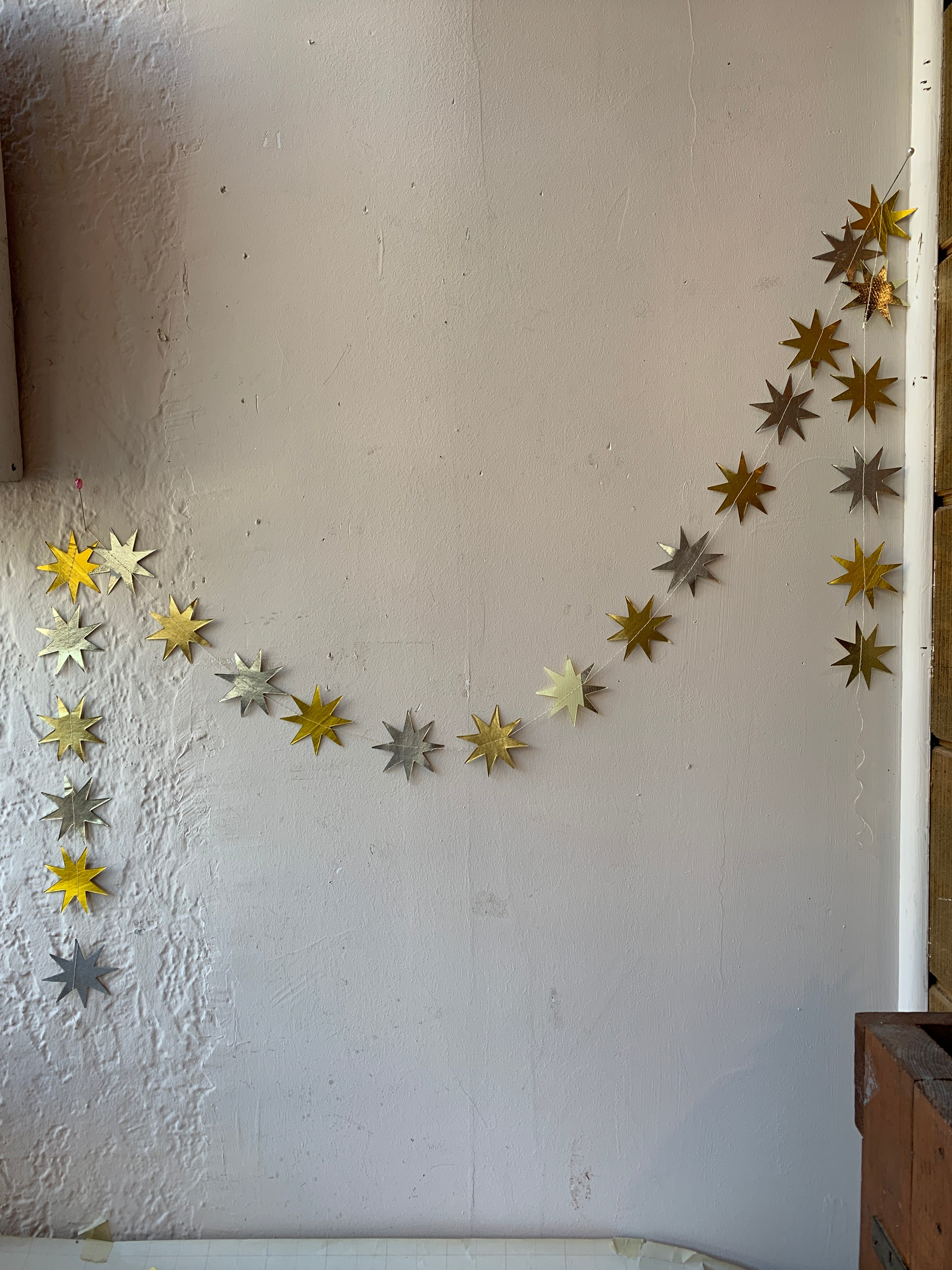 Stitched Starburst Garland - Metallic - PARCEL