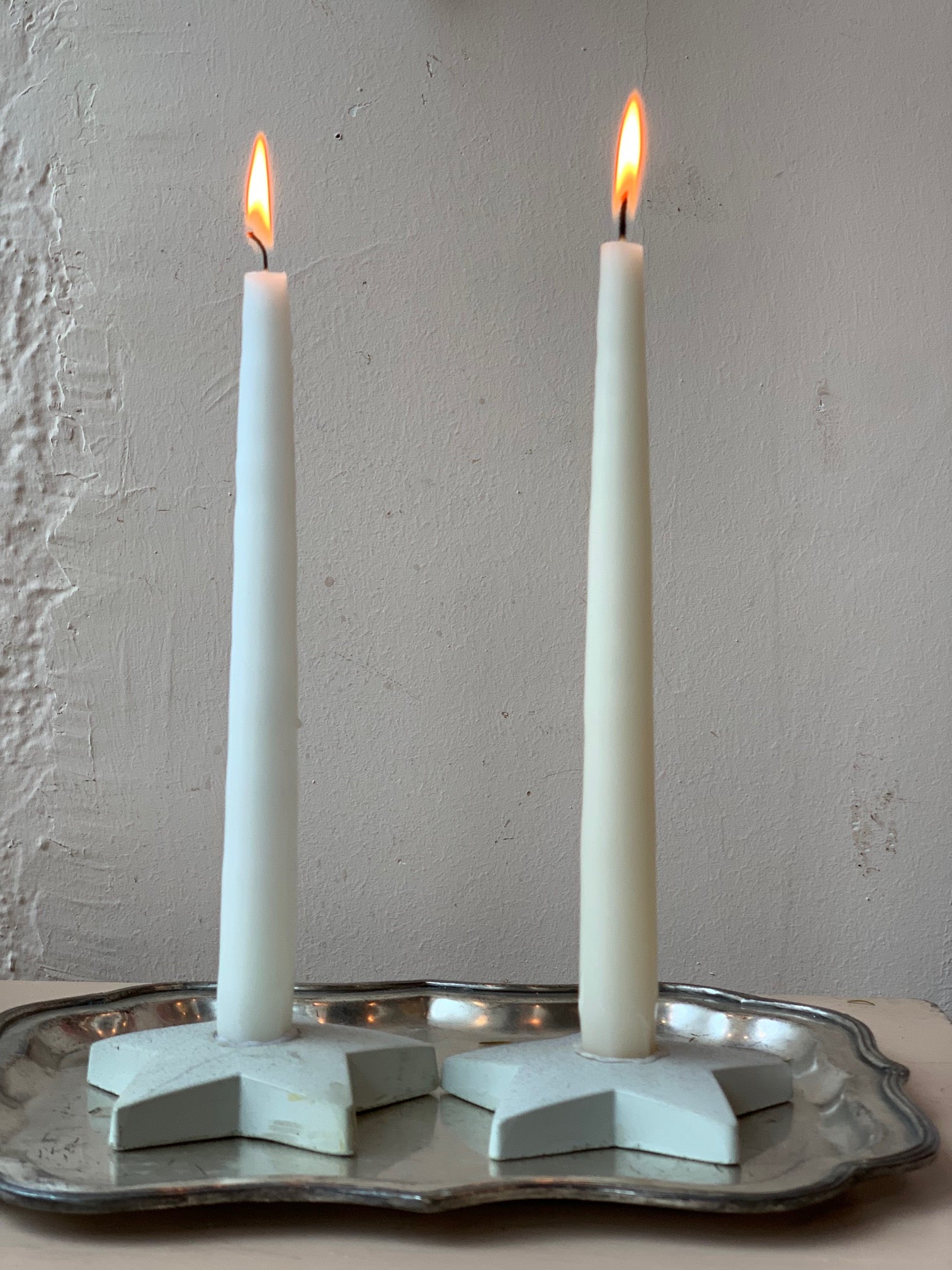 Concrete Star Candleholders - PARCEL
