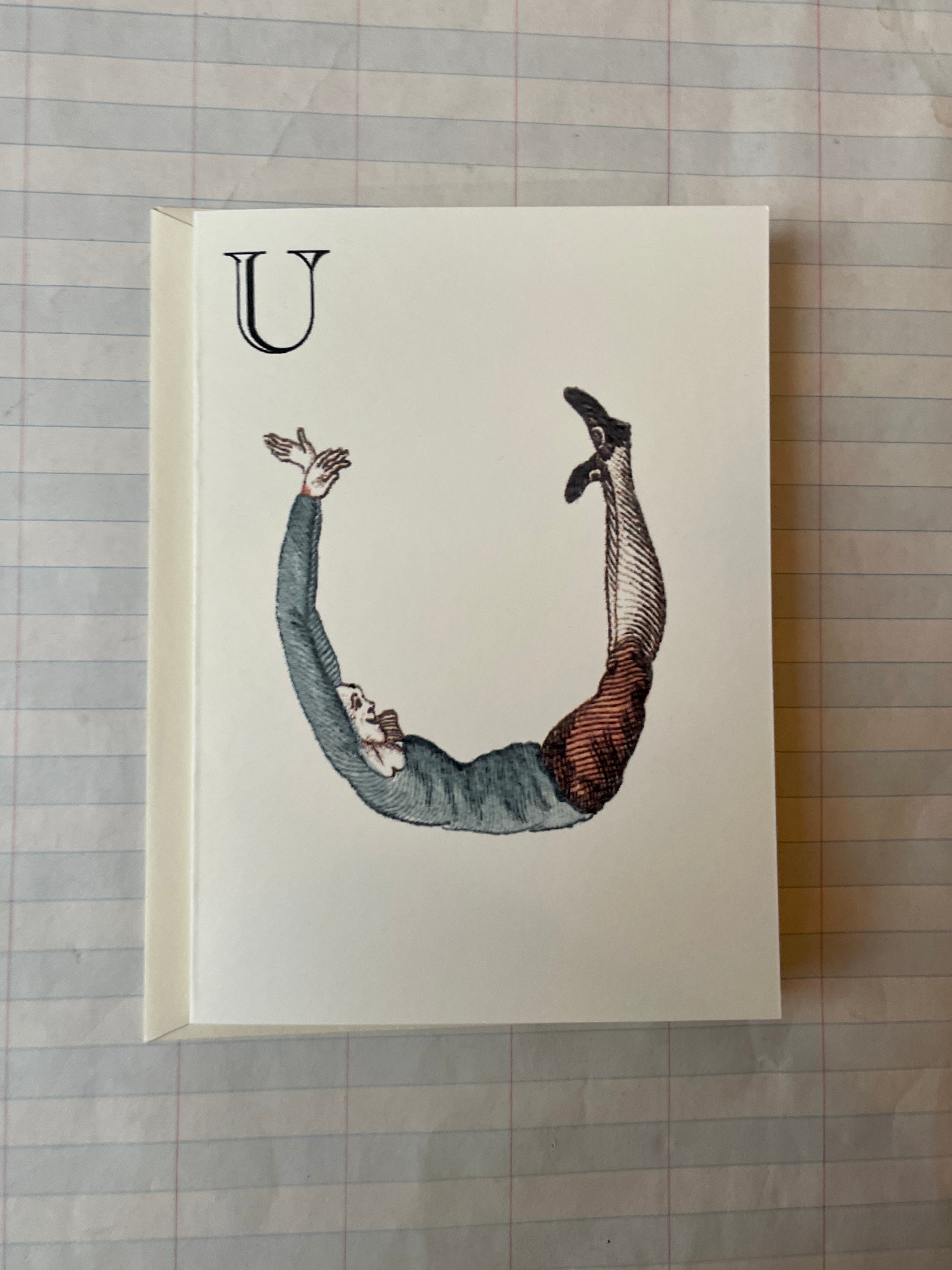 Posture Alphabet Folded Notecard Set