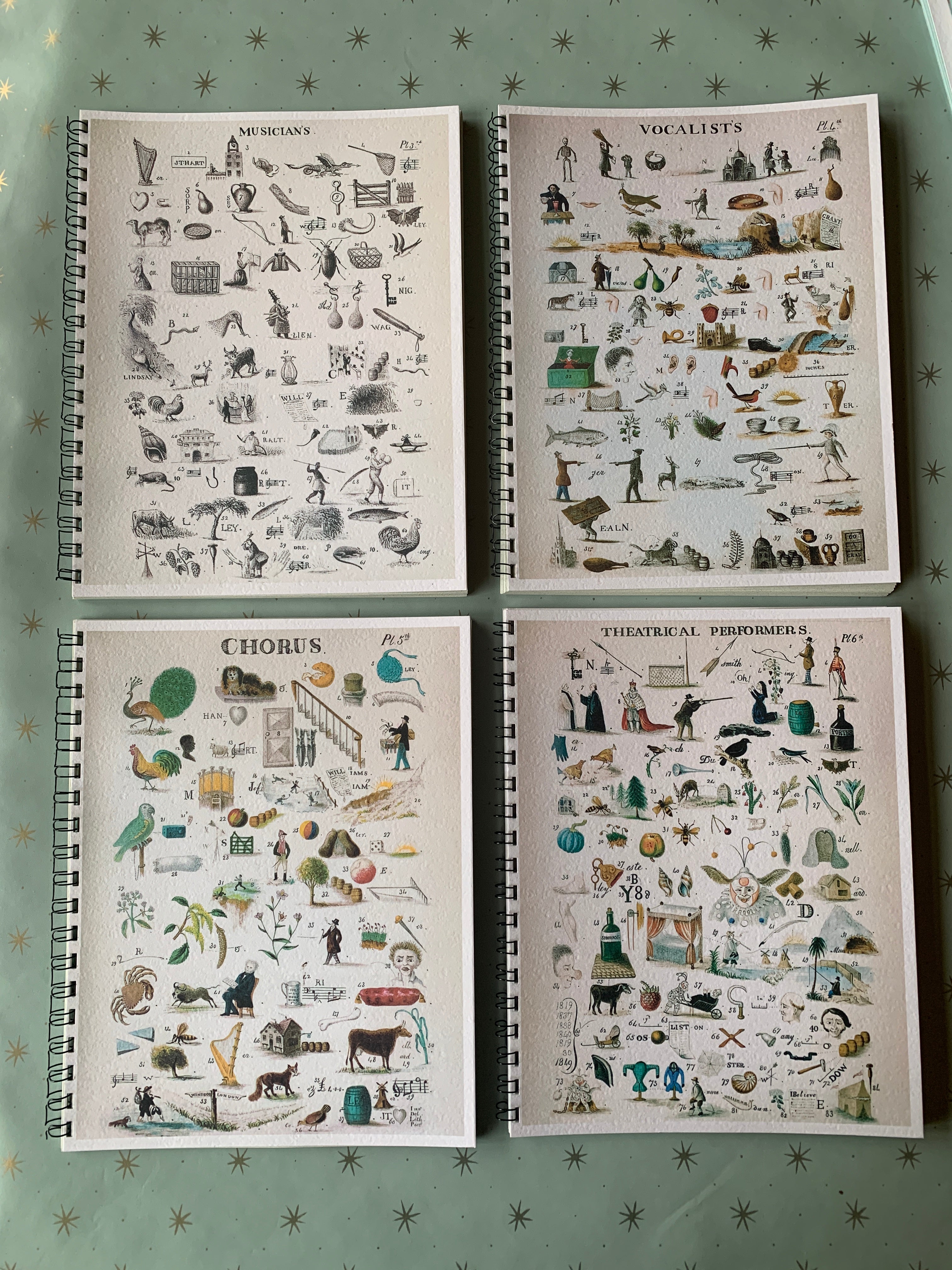 Cast of Characters Rebus Notebooks - PARCEL