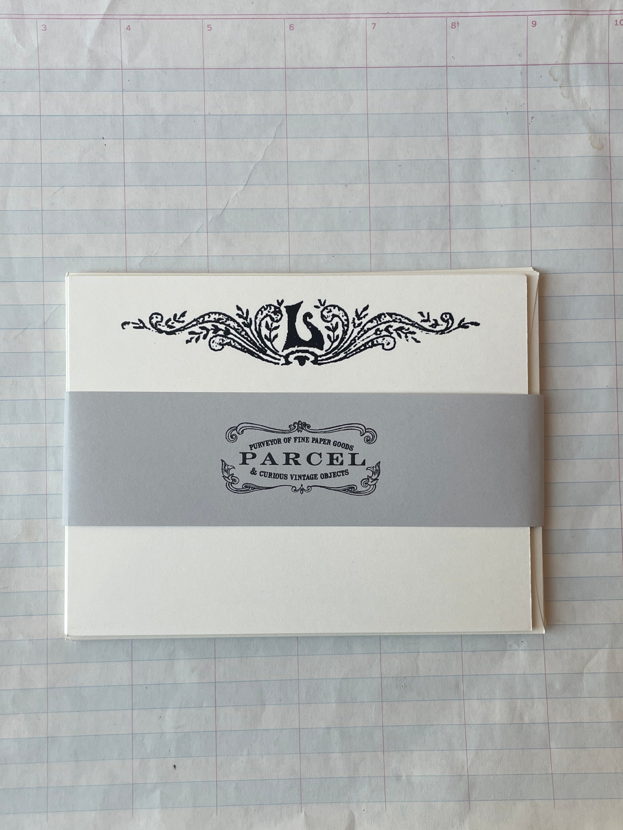 Nouveau Monogram Notecards - PARCEL