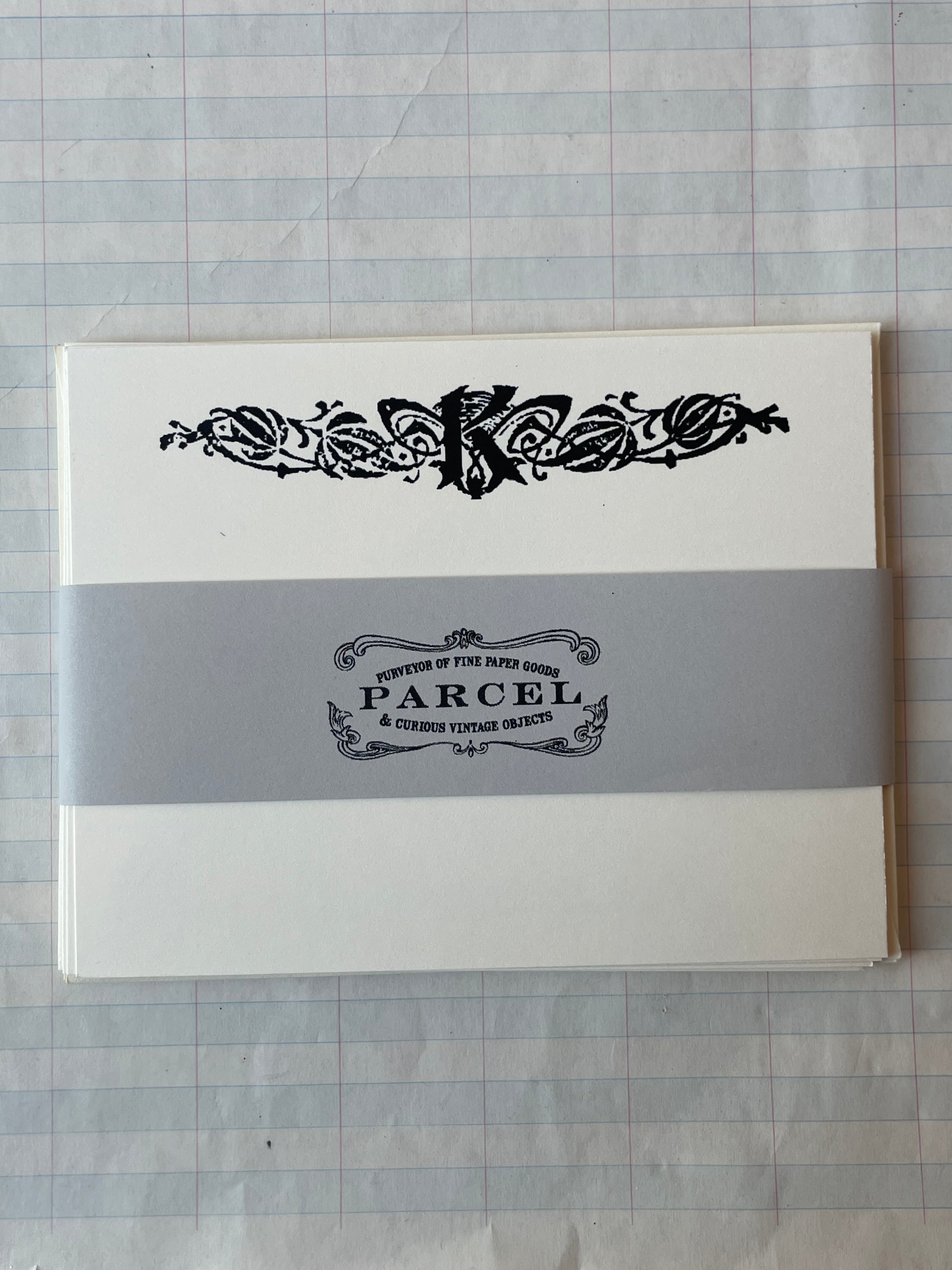 Nouveau Monogram Notecards - PARCEL