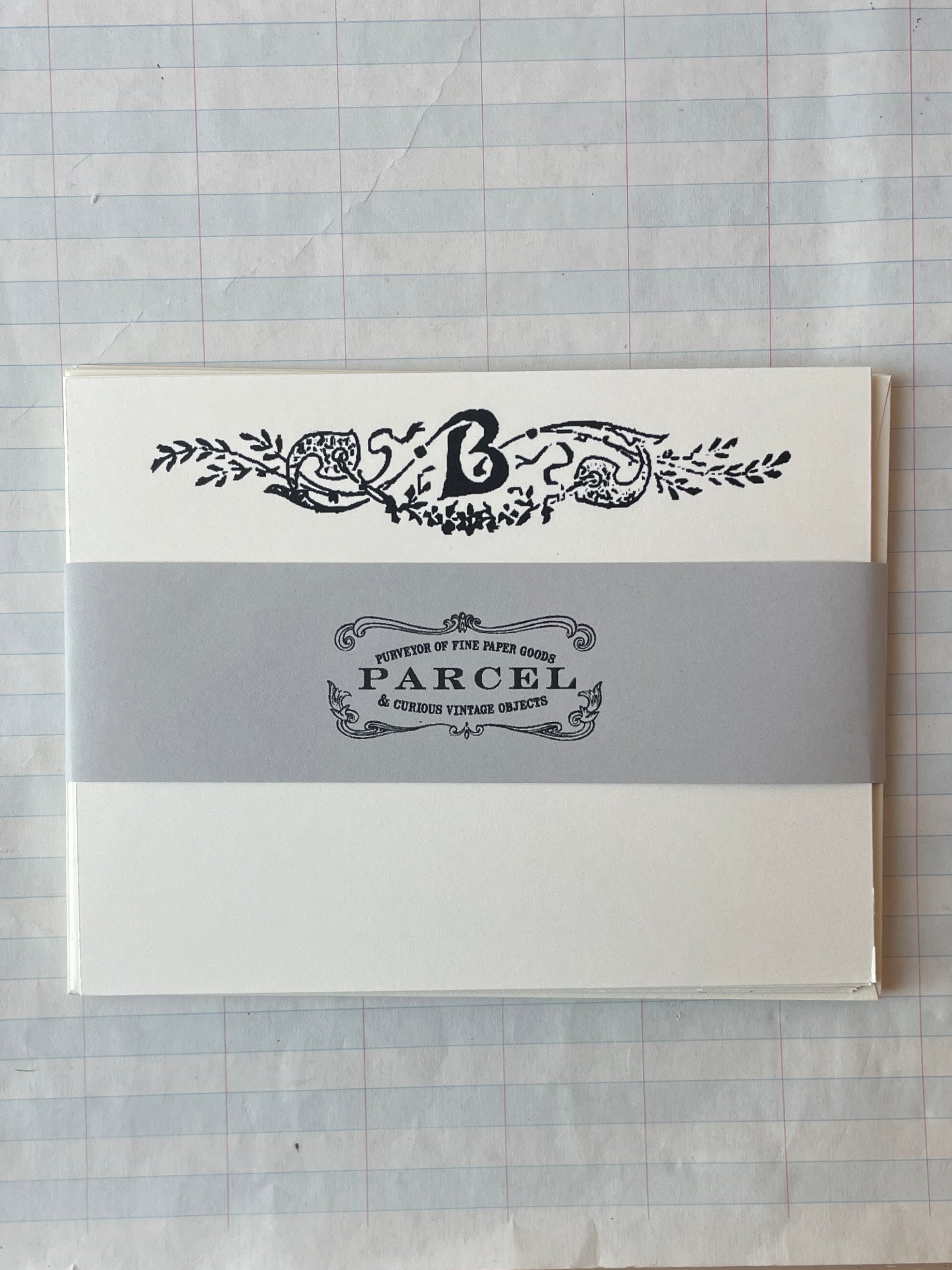 Nouveau Monogram Notecards - PARCEL