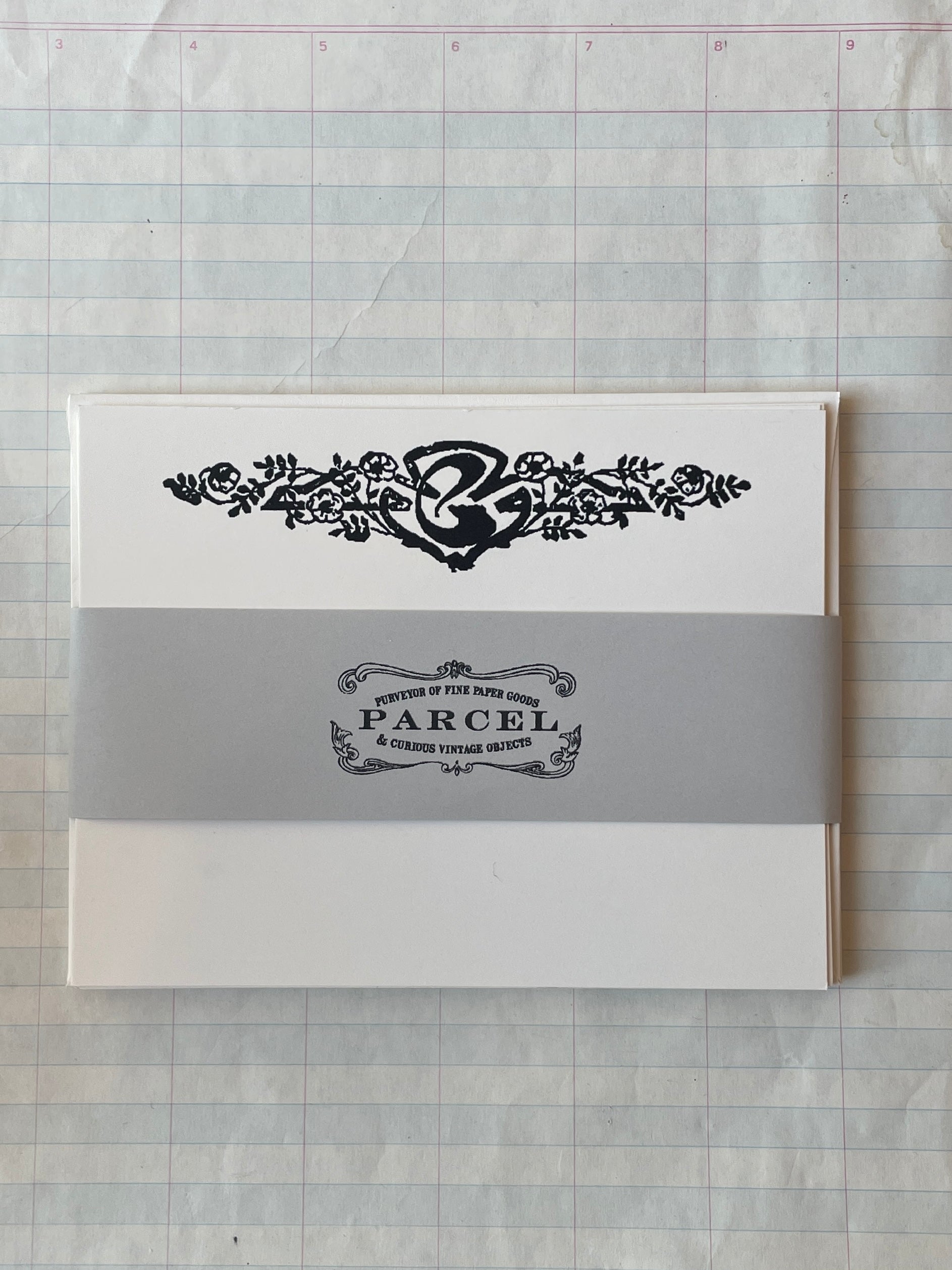 Nouveau Monogram Notecards - PARCEL