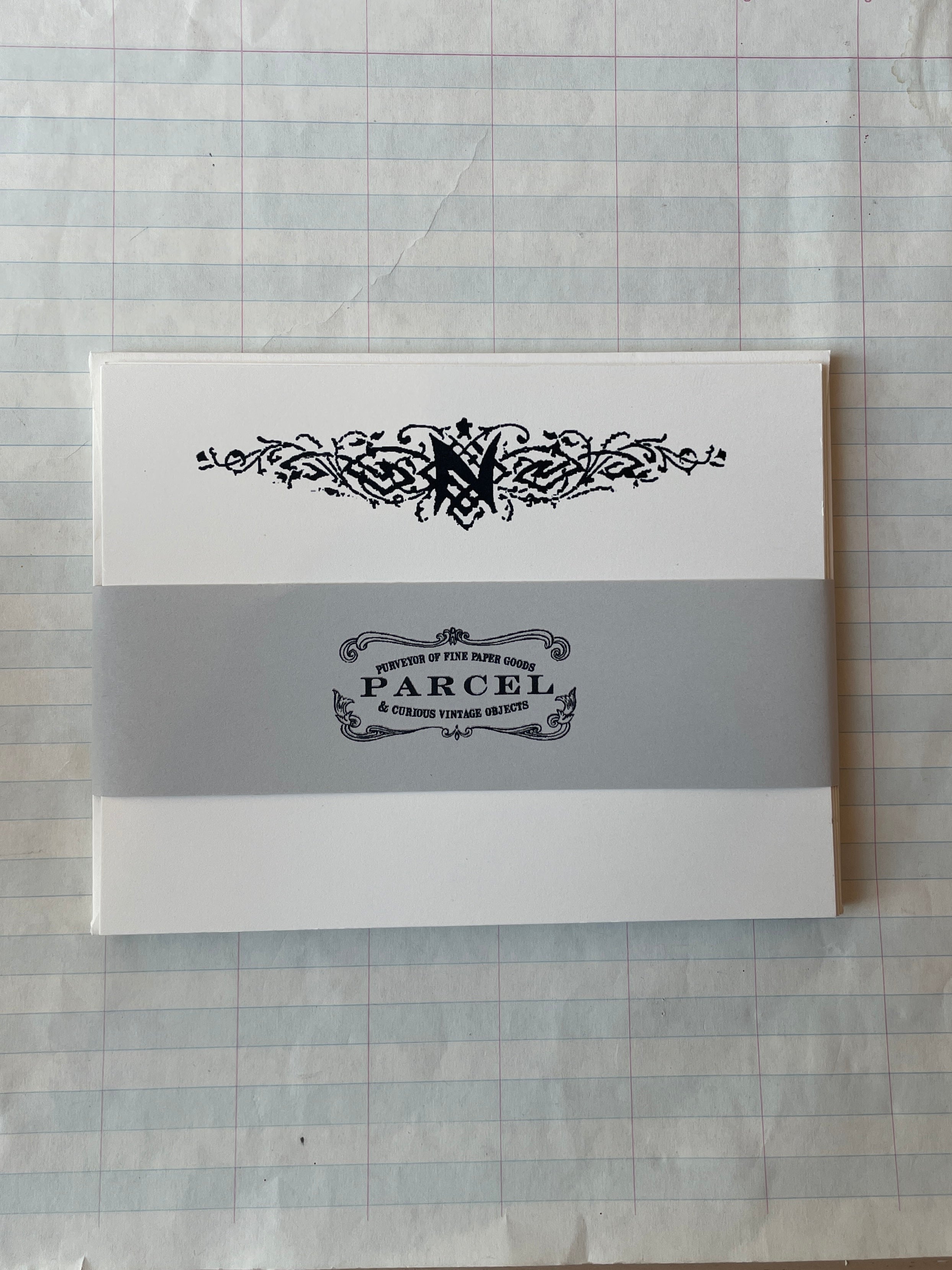 Nouveau Monogram Notecards - PARCEL