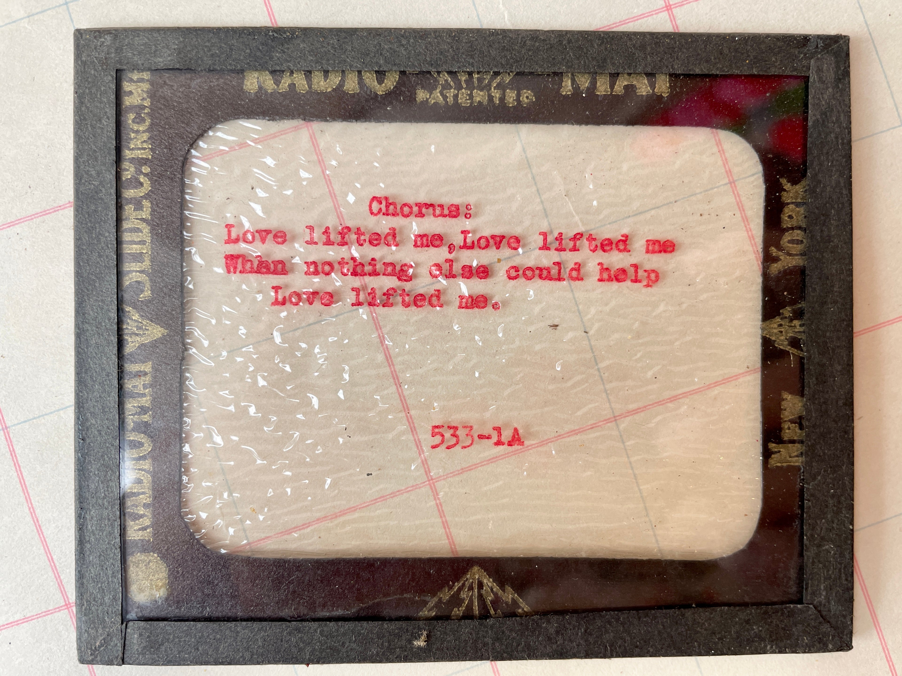 Vintage Glass Projection Slides - PARCEL