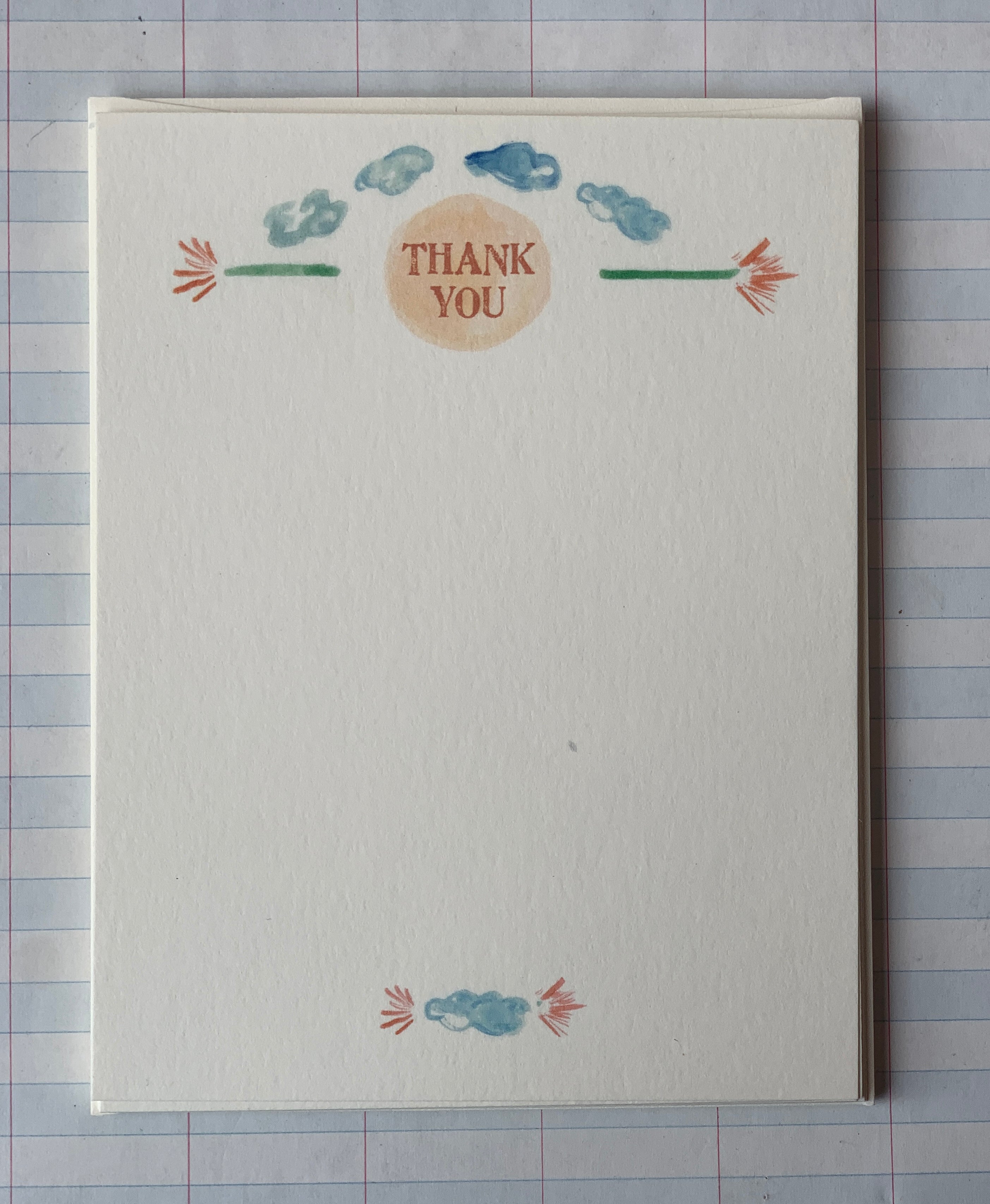 Clouds and Sparklers Thank You Notecards - PARCEL