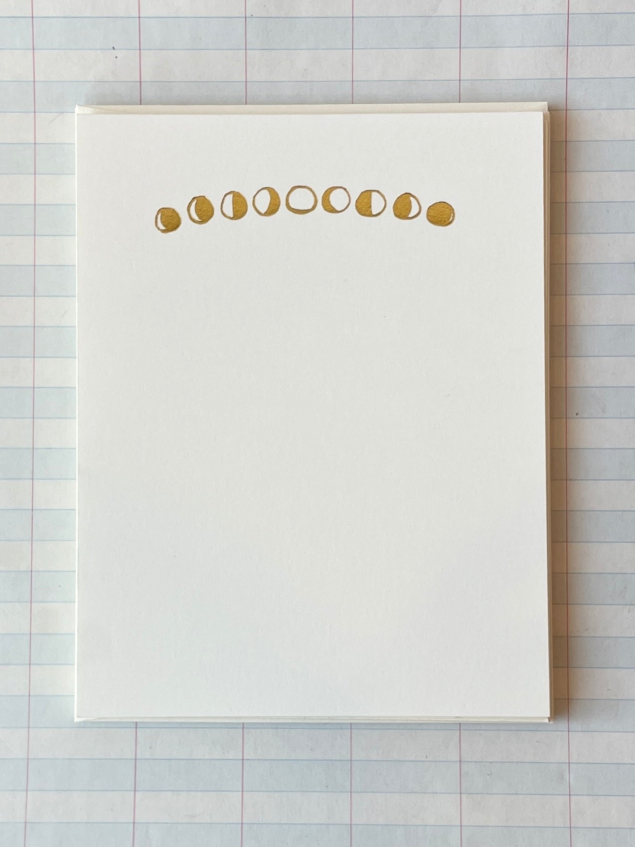 Moon Phases Foil Pressed Stationery - PARCEL