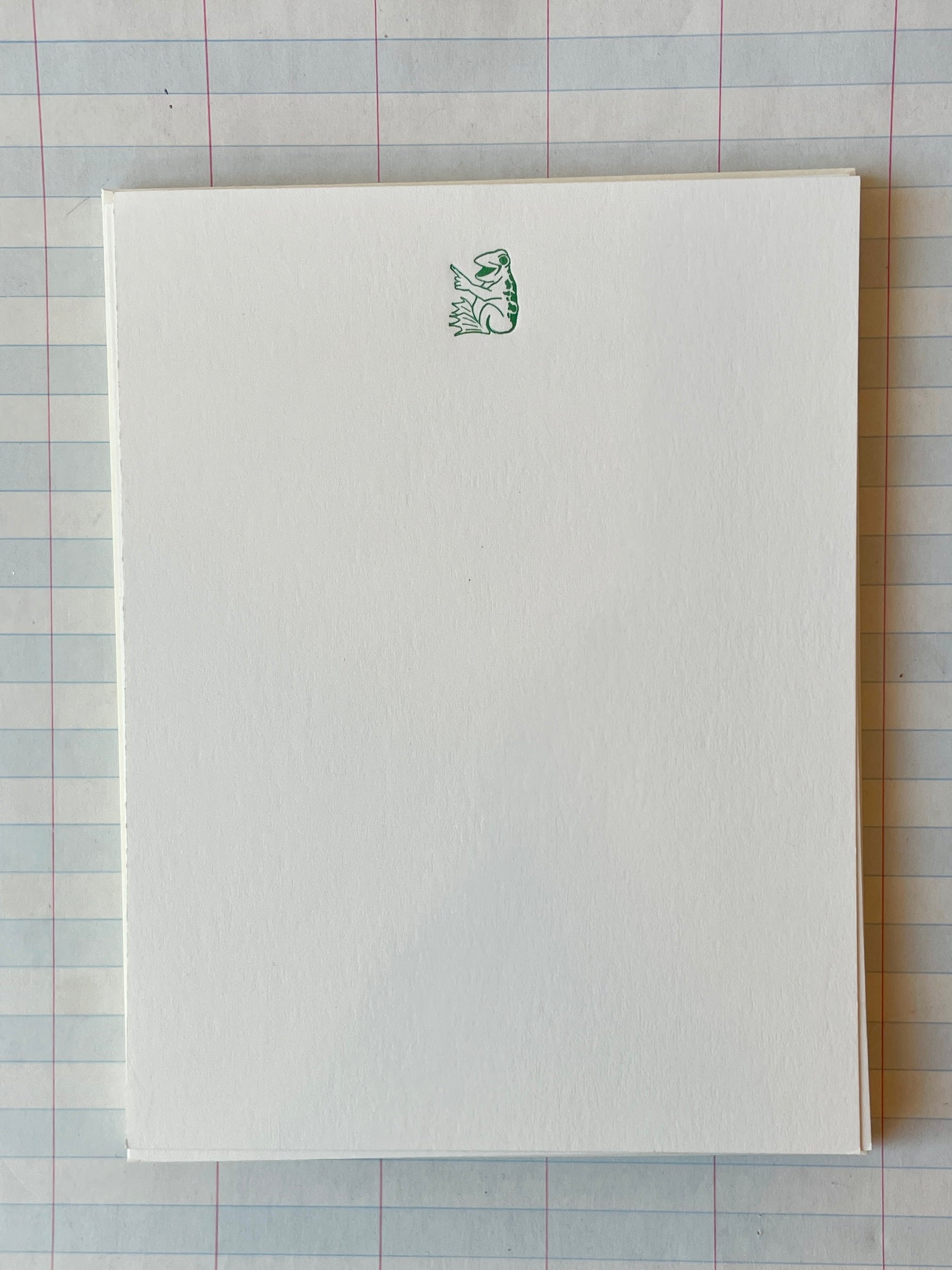Tiny Frog Foil-pressed Notecards - PARCEL