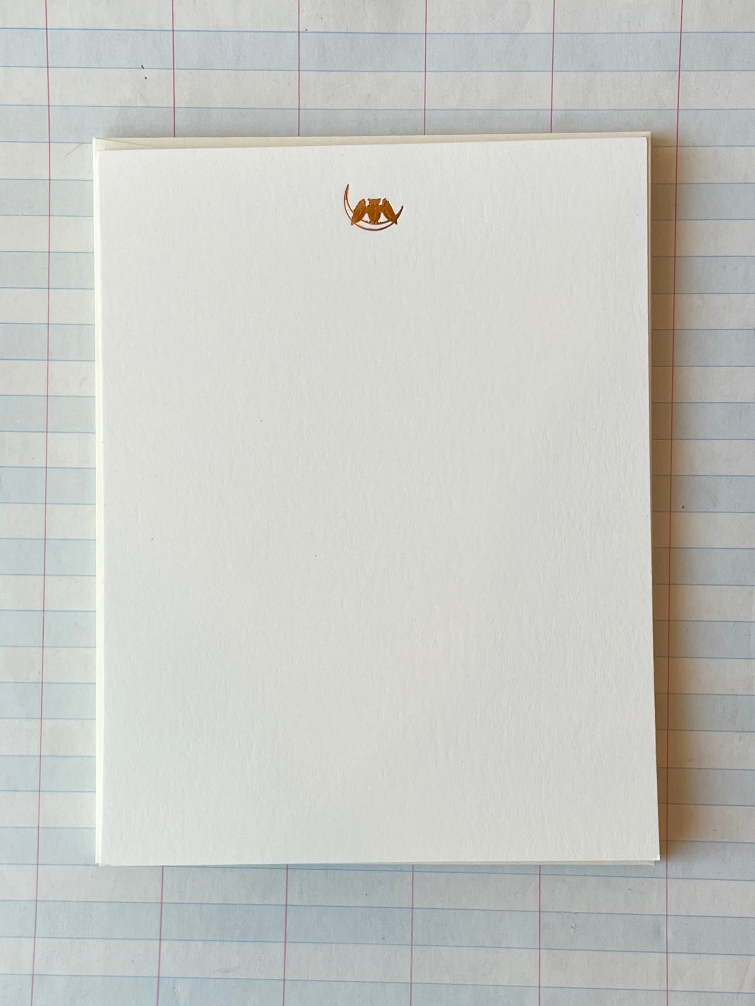 Tiny Moon Bat Foil Pressed Notecards - PARCEL