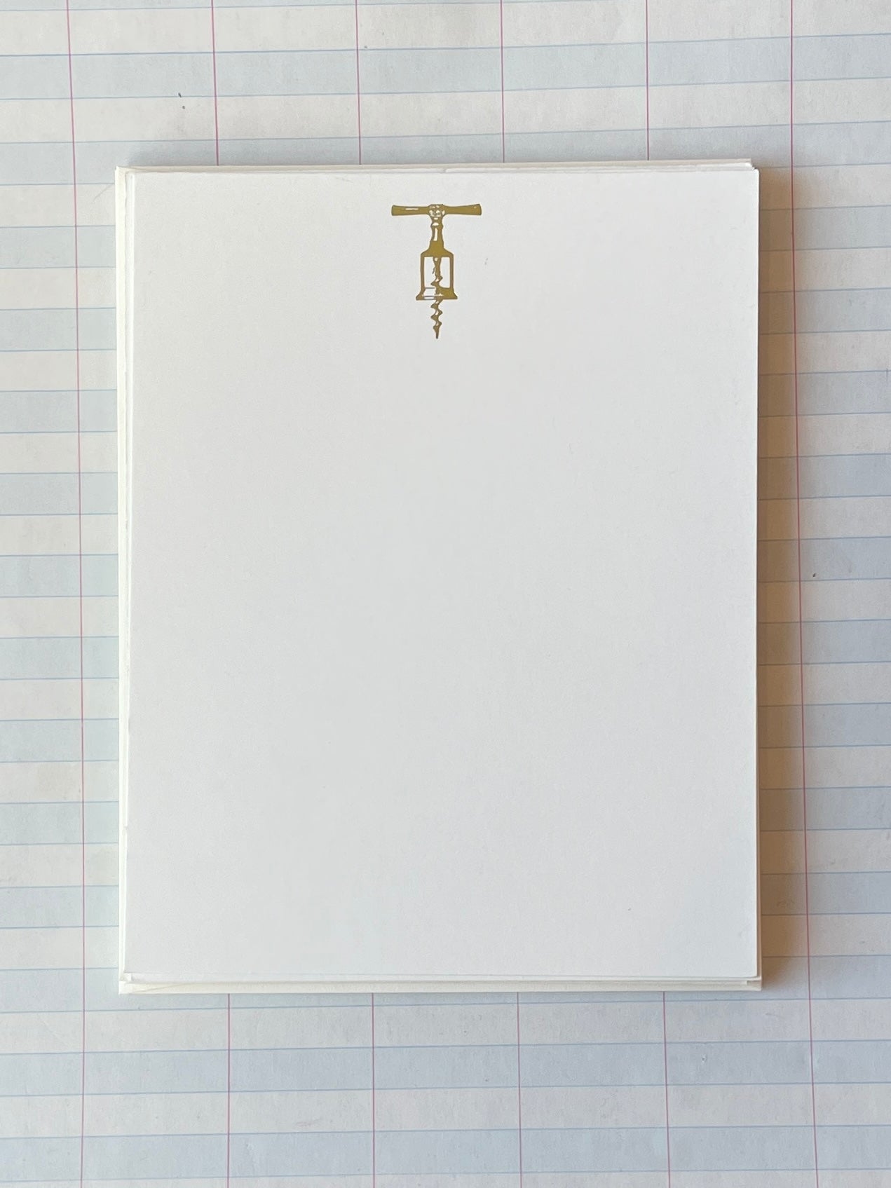 Cork Screw Foil Pressed Stationery - PARCEL