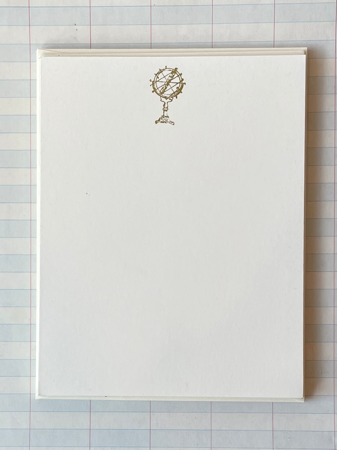 Globe Foil Pressed Stationery - PARCEL