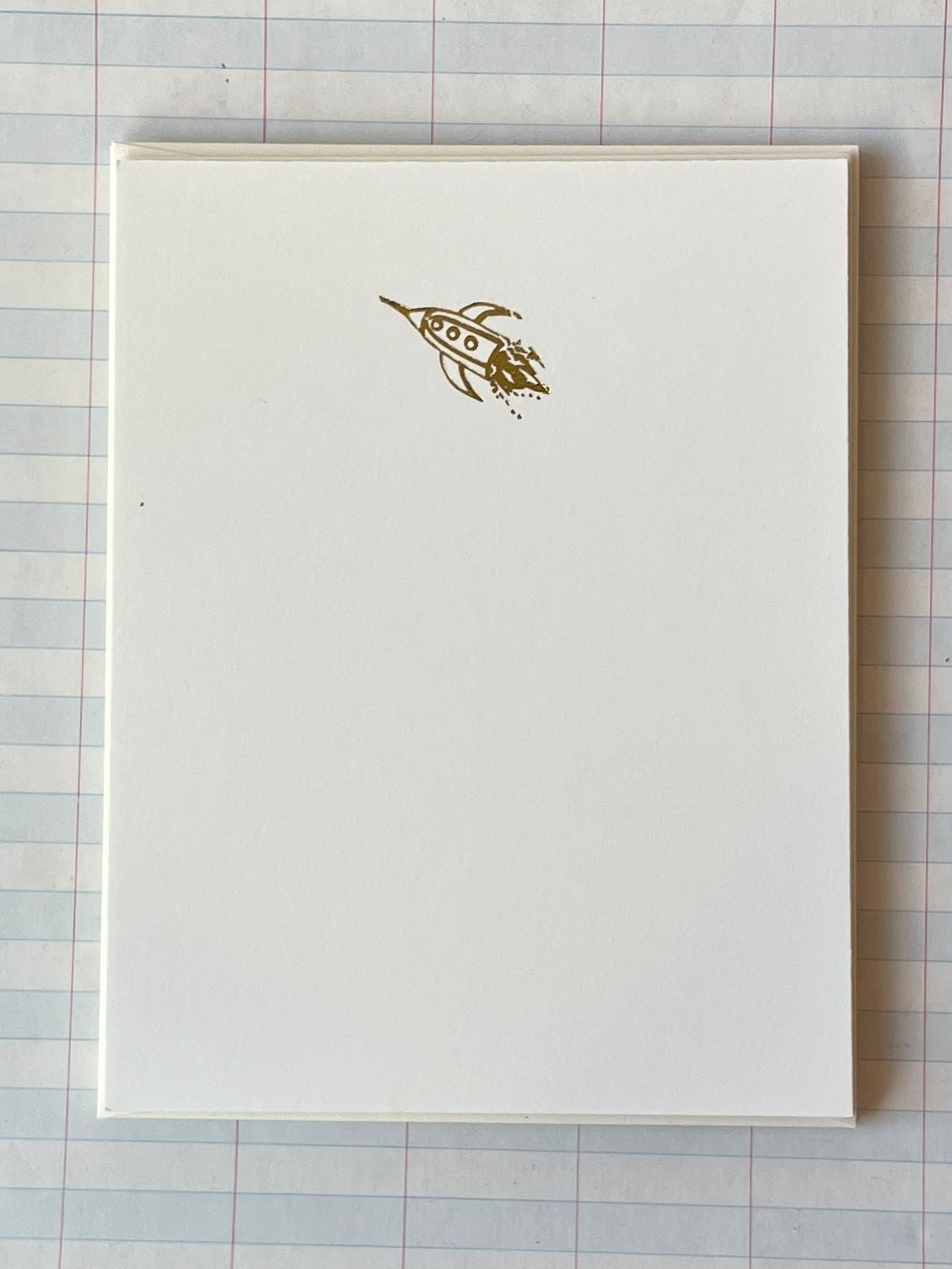 Rocket Ship Foil Pressed Stationery - PARCEL