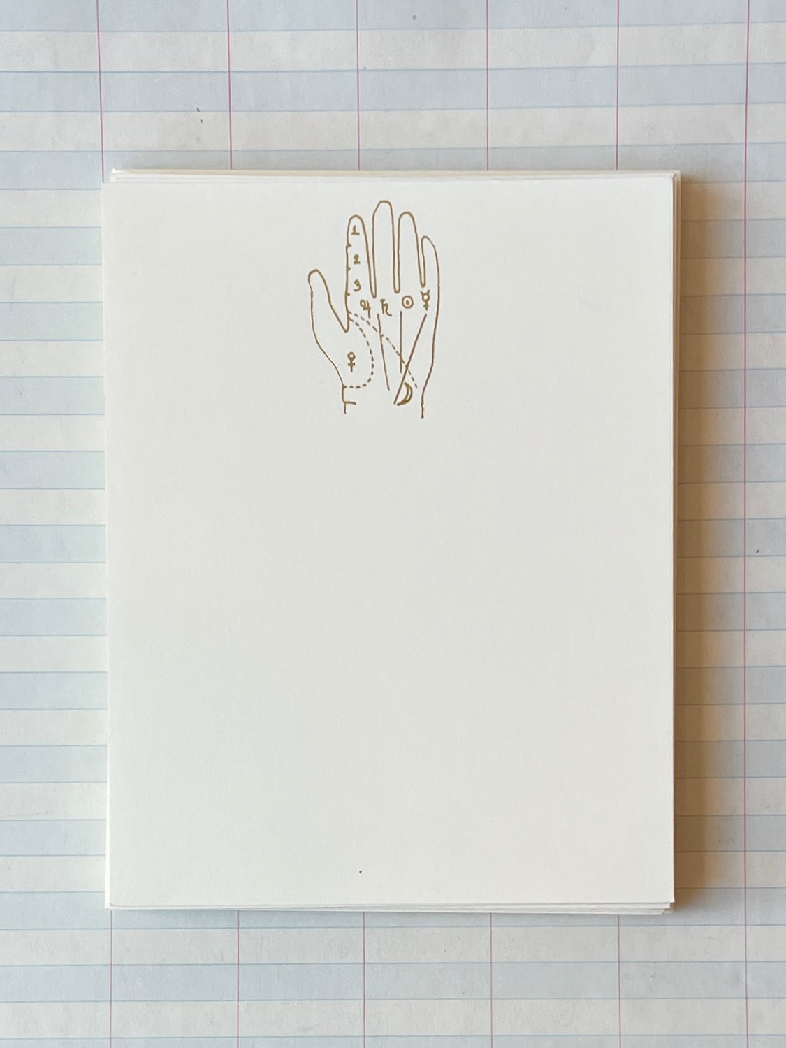 Palmistry Hand Foil Pressed Stationery - PARCEL