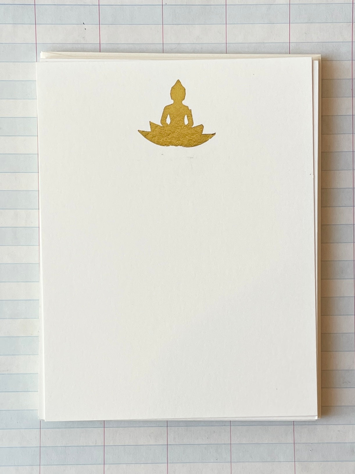 Buddha on Lotus Foil-pressed Notecards - PARCEL