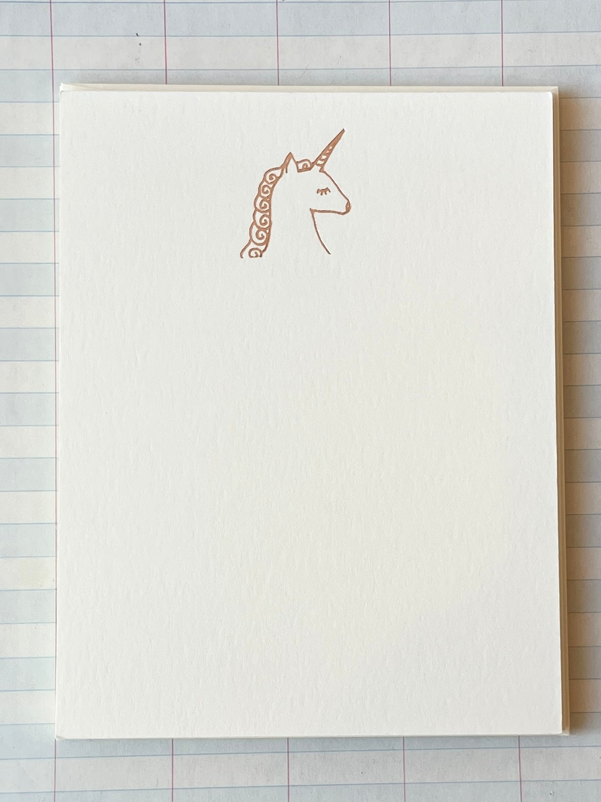Unicorn Foil Pressed Stationery - PARCEL