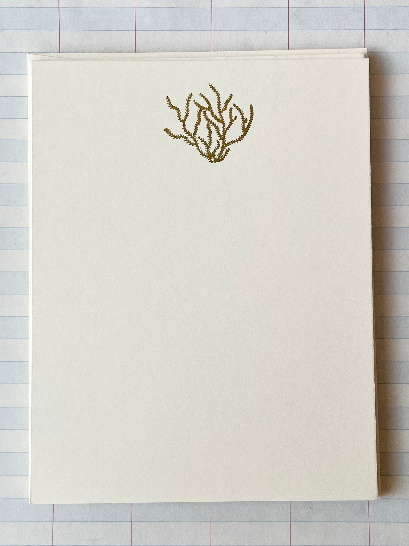 Seaweed Foil Pressed Stationery - PARCEL