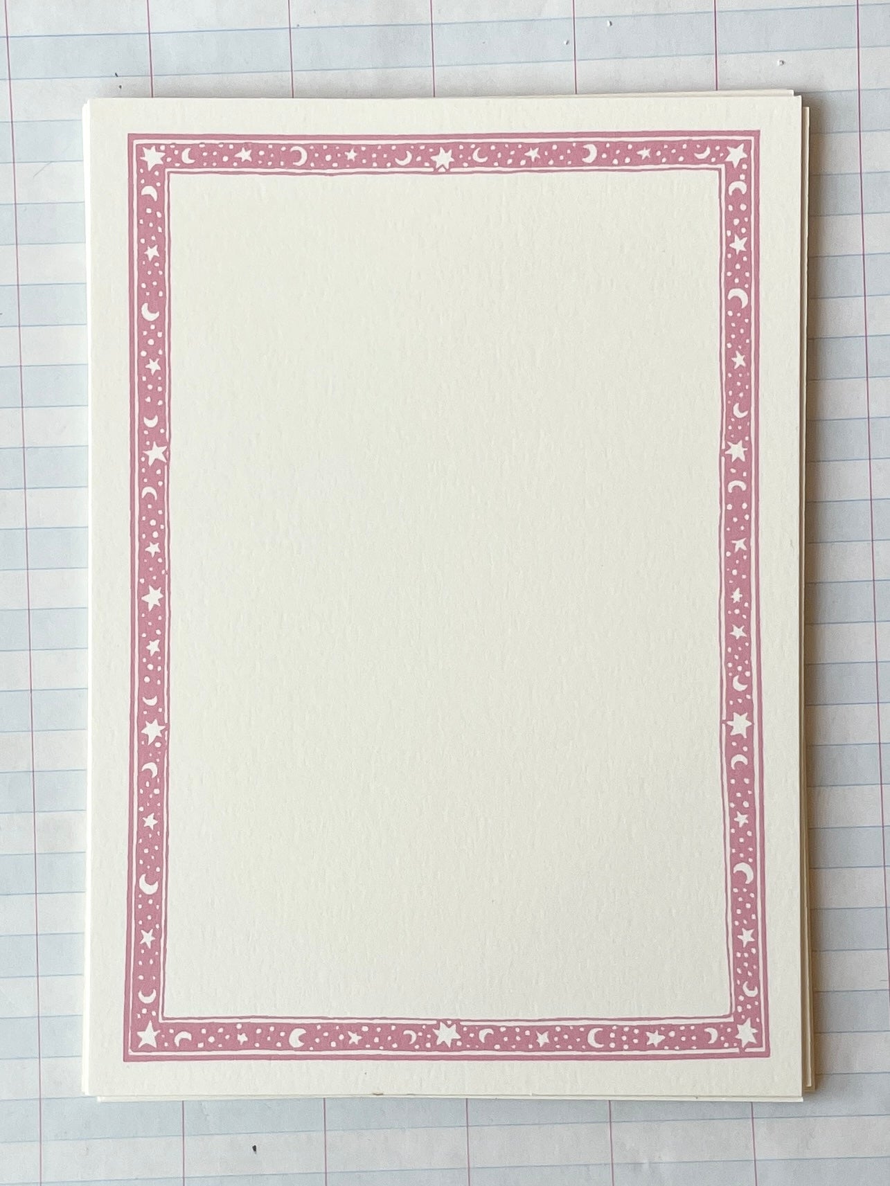Moon and Stars Border Notecards - PARCEL