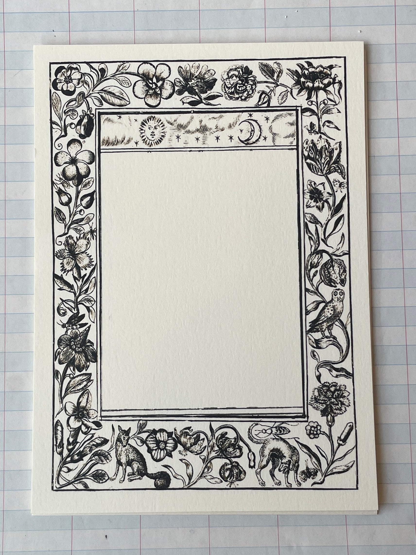 Naturalist Frames Printed Stationery - PARCEL
