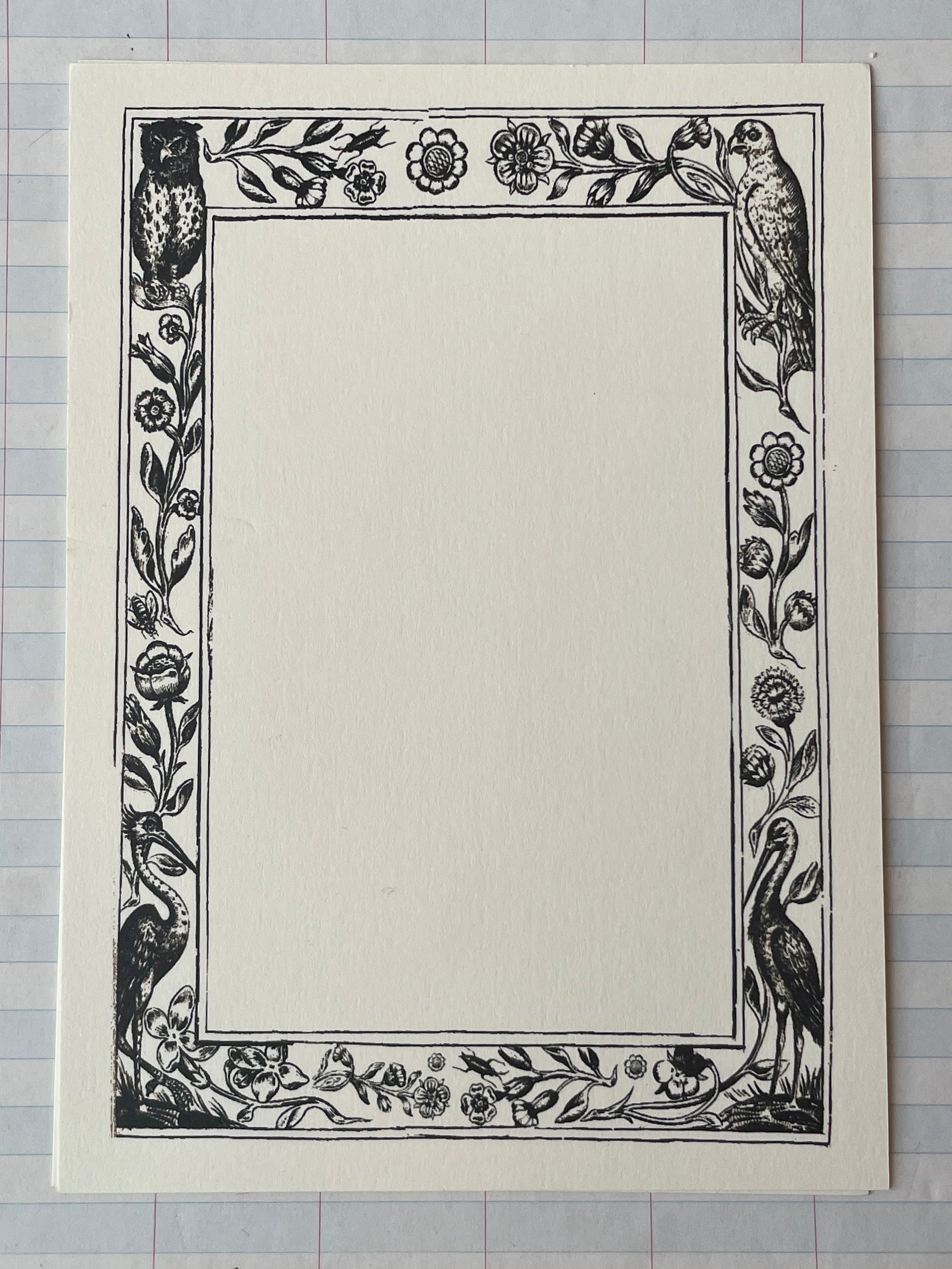 Naturalist Frames Printed Stationery - PARCEL